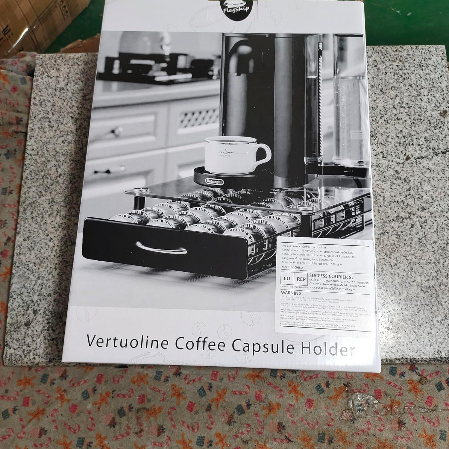 Estante Organizador de Cápsulas Nespresso Principal 40 Cáp. Vidrio