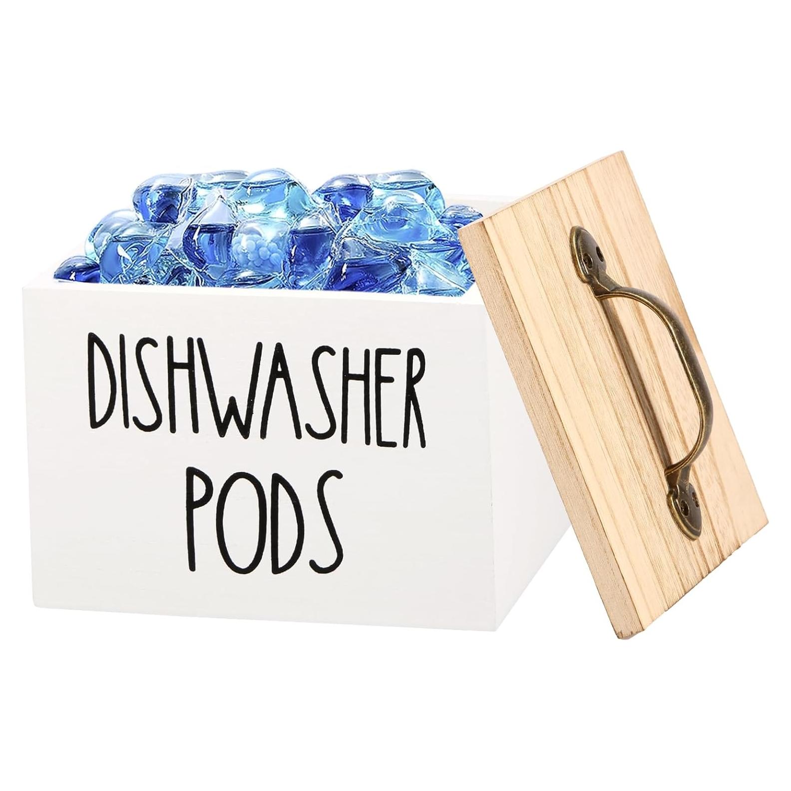 Soporte para Cápsulas de Lavavajillas LYIYEYAN Blanco 14x13x11cm