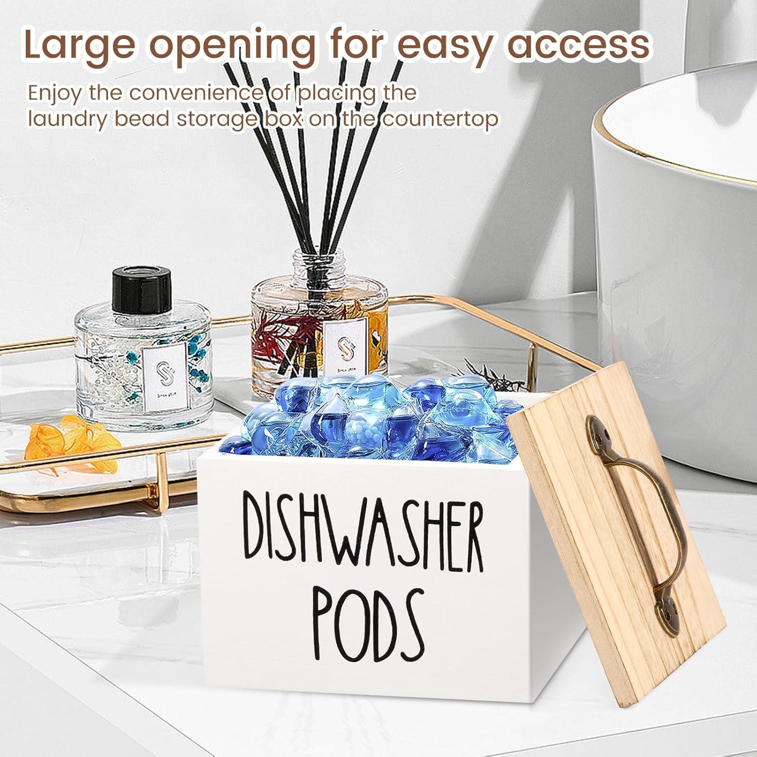 Soporte para Cápsulas de Lavavajillas LYIYEYAN Blanco 14x13x11cm