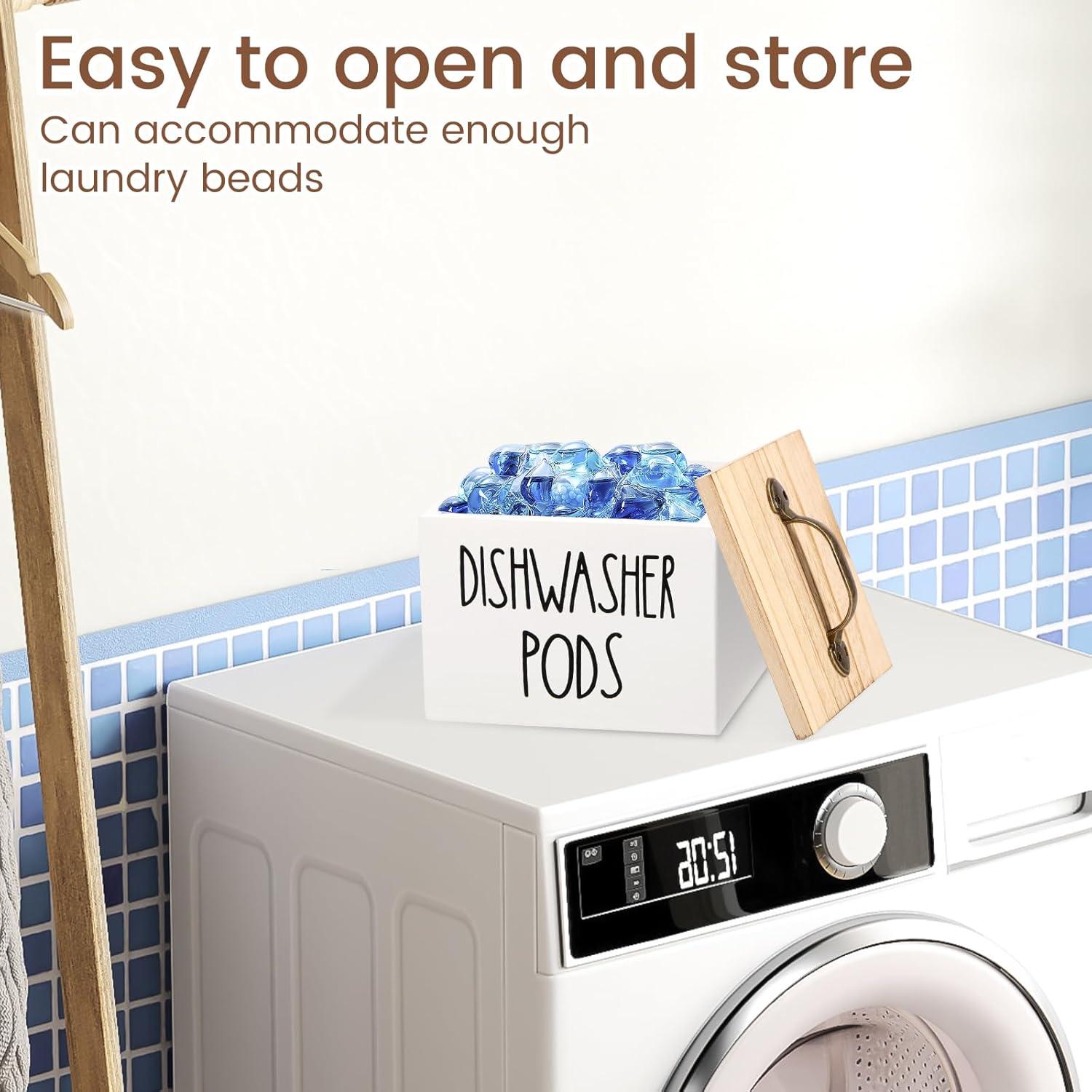 Soporte para Cápsulas de Lavavajillas LYIYEYAN Blanco 14x13x11cm