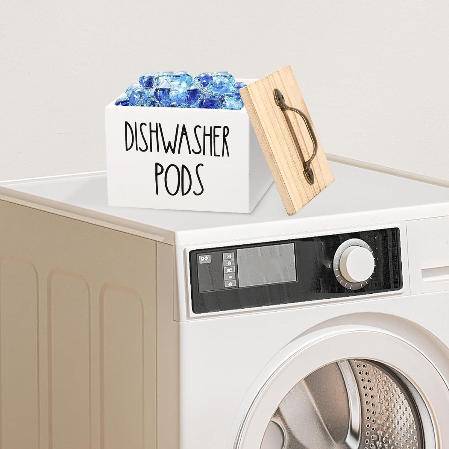 Soporte para Cápsulas de Lavavajillas LYIYEYAN Blanco 14x13x11cm