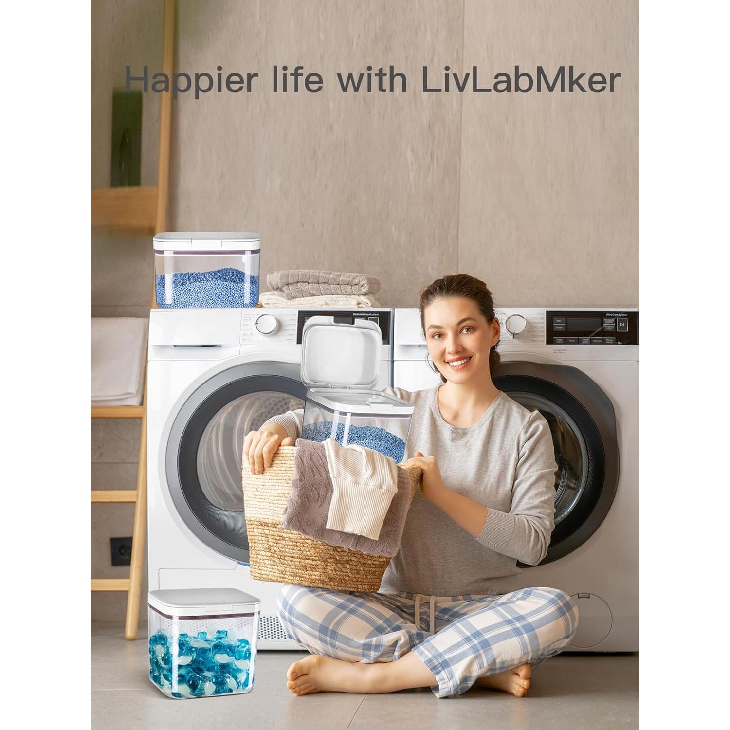 Dispensador de detergente 2.8L PET transparente D979