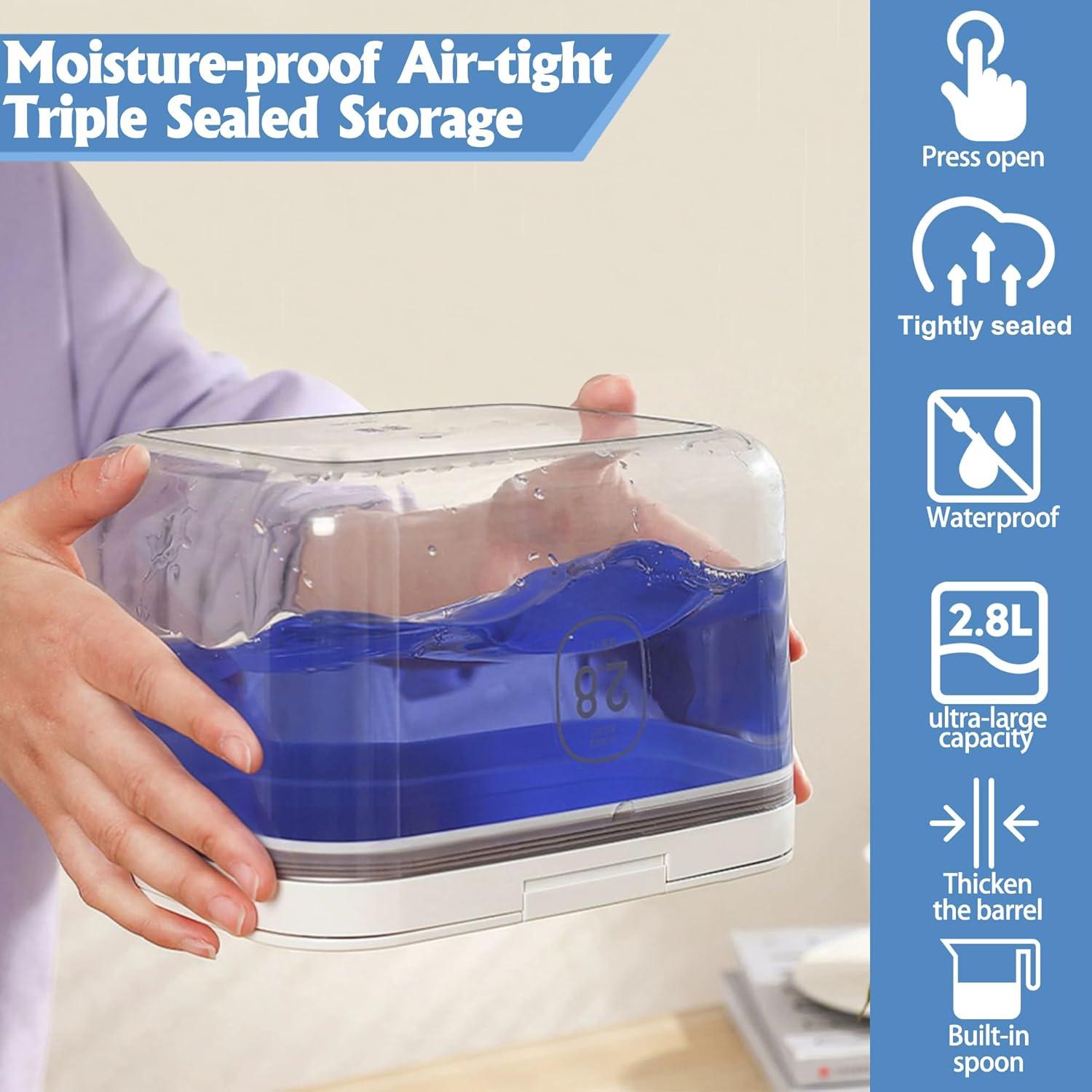 Contenedor de 2.8L para cápulas de lavandería YITOBA Blanco