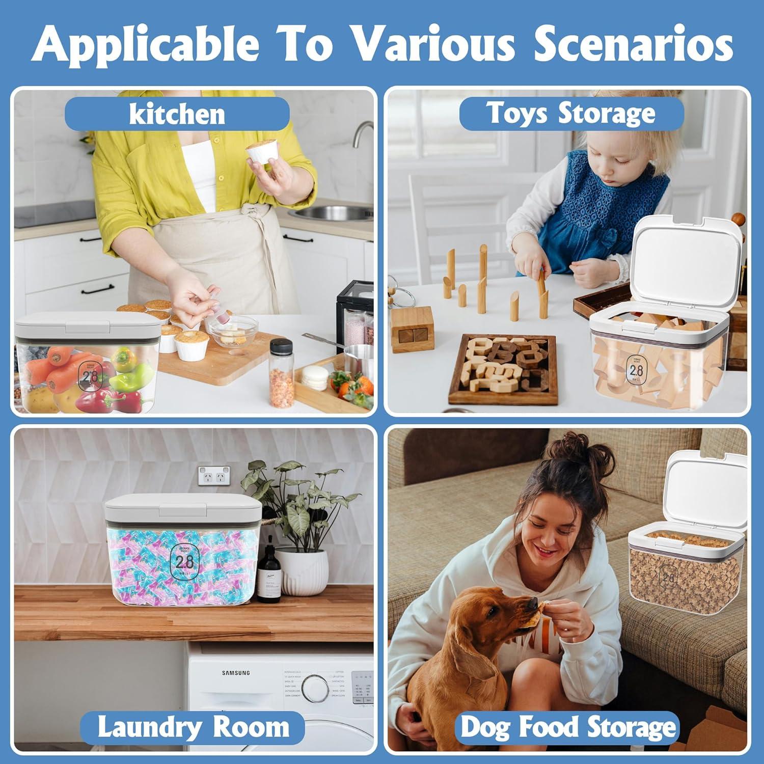 Contenedor de 2.8L para cápulas de lavandería YITOBA Blanco