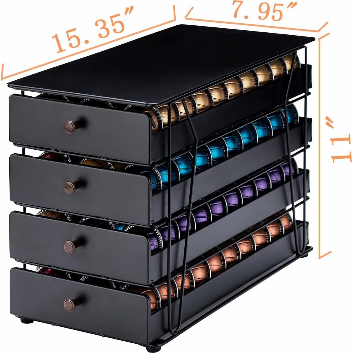 Soporte para cápsulas Nespresso Rice Rat 120 cápsulas negro