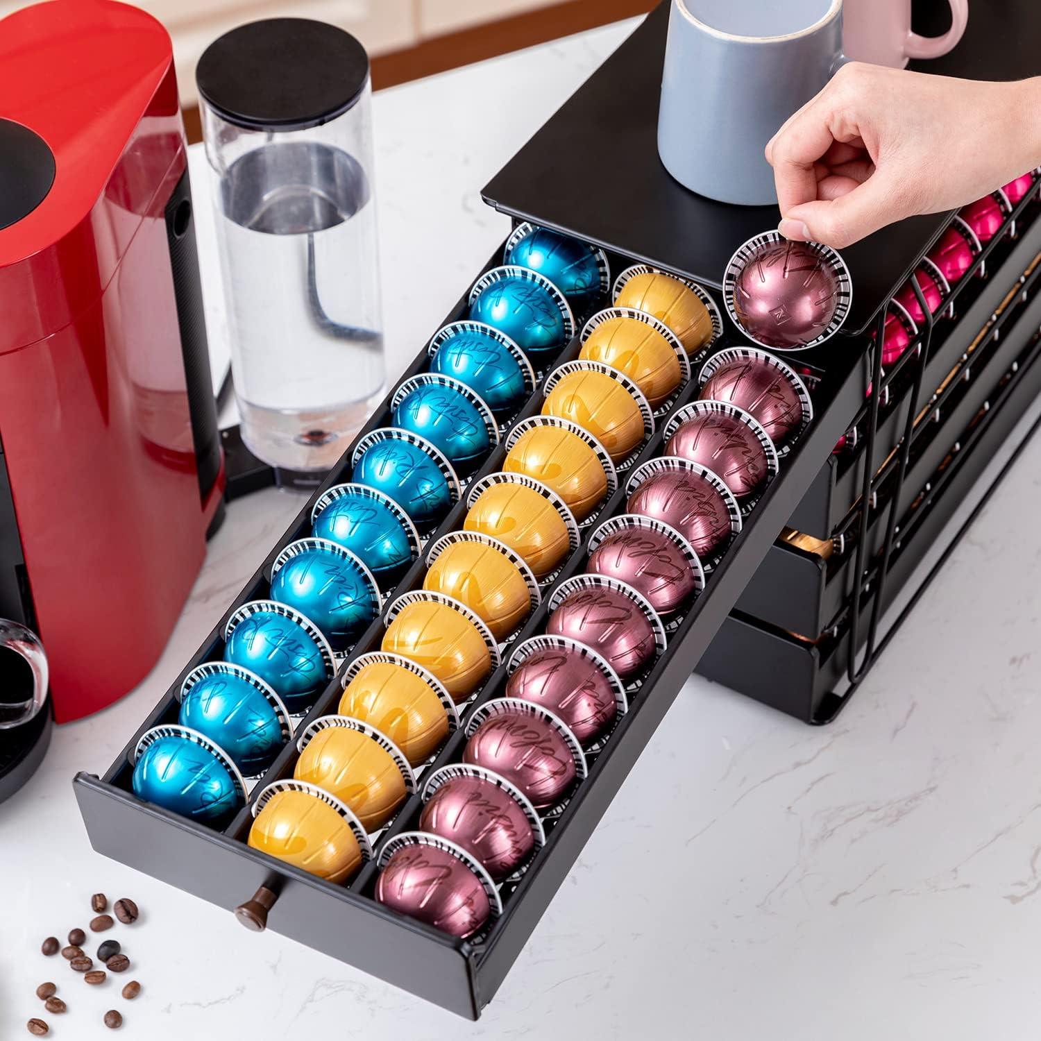 Soporte para cápsulas Nespresso Rice Rat 120 cápsulas negro