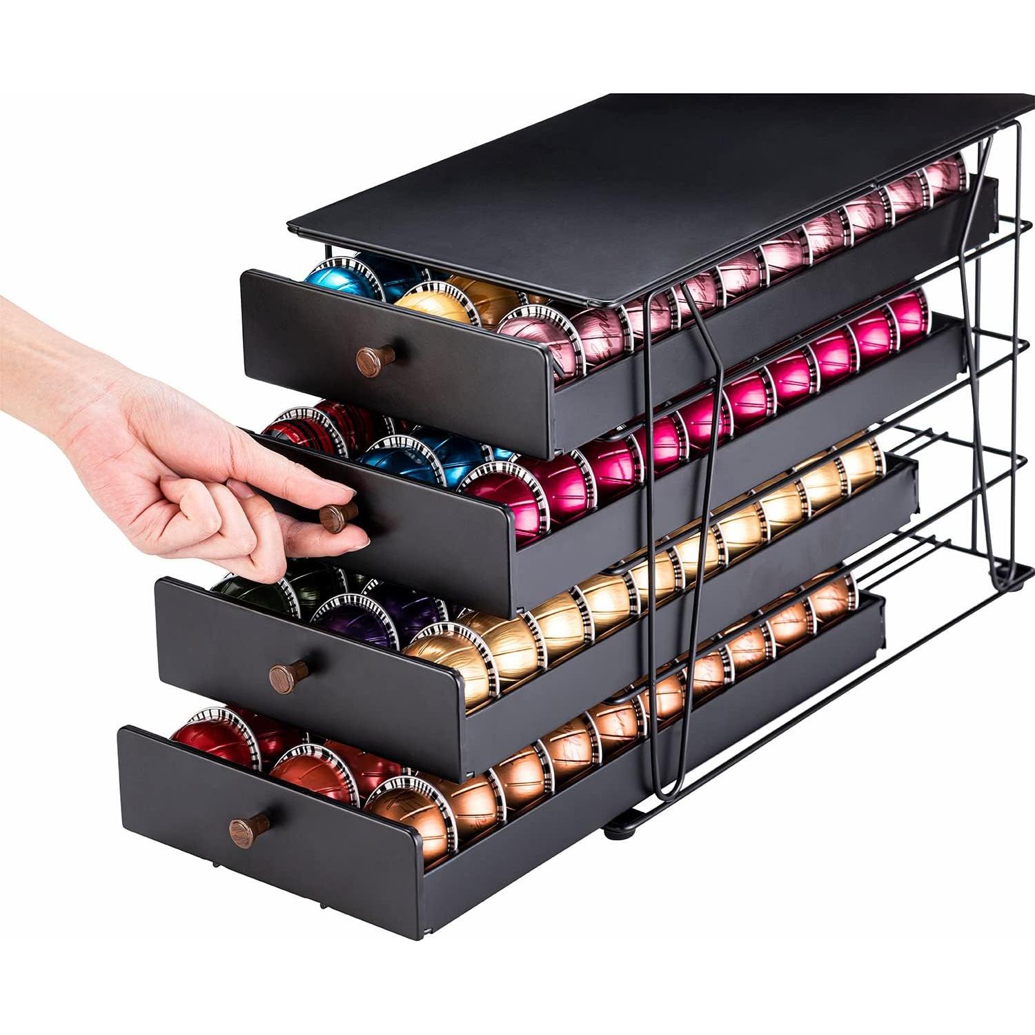 Soporte para cápsulas Nespresso Rice Rat 120 cápsulas negro