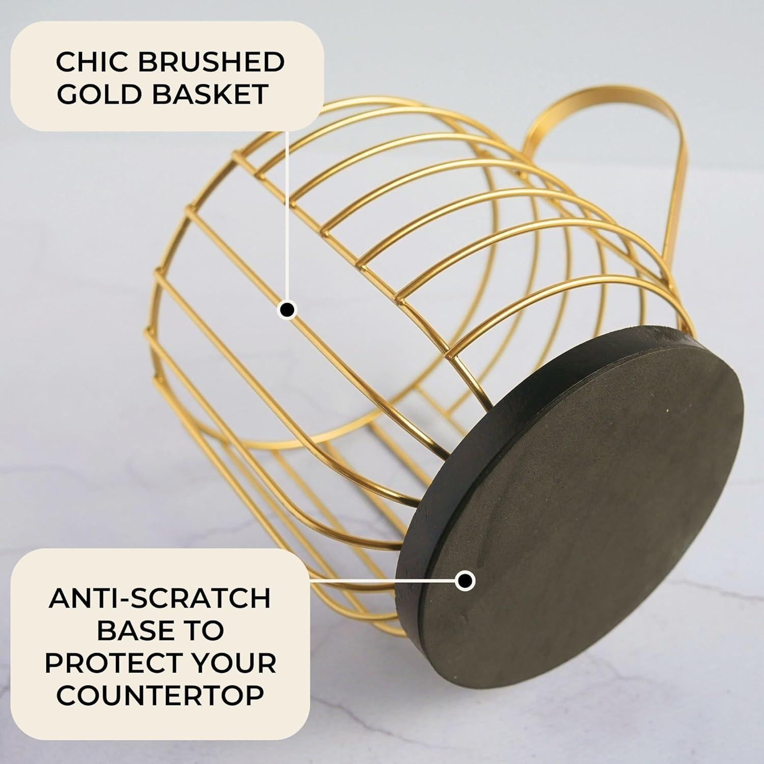 Soporte para cápsulas de café Five Twenty Co. dorado 20.6x18cm