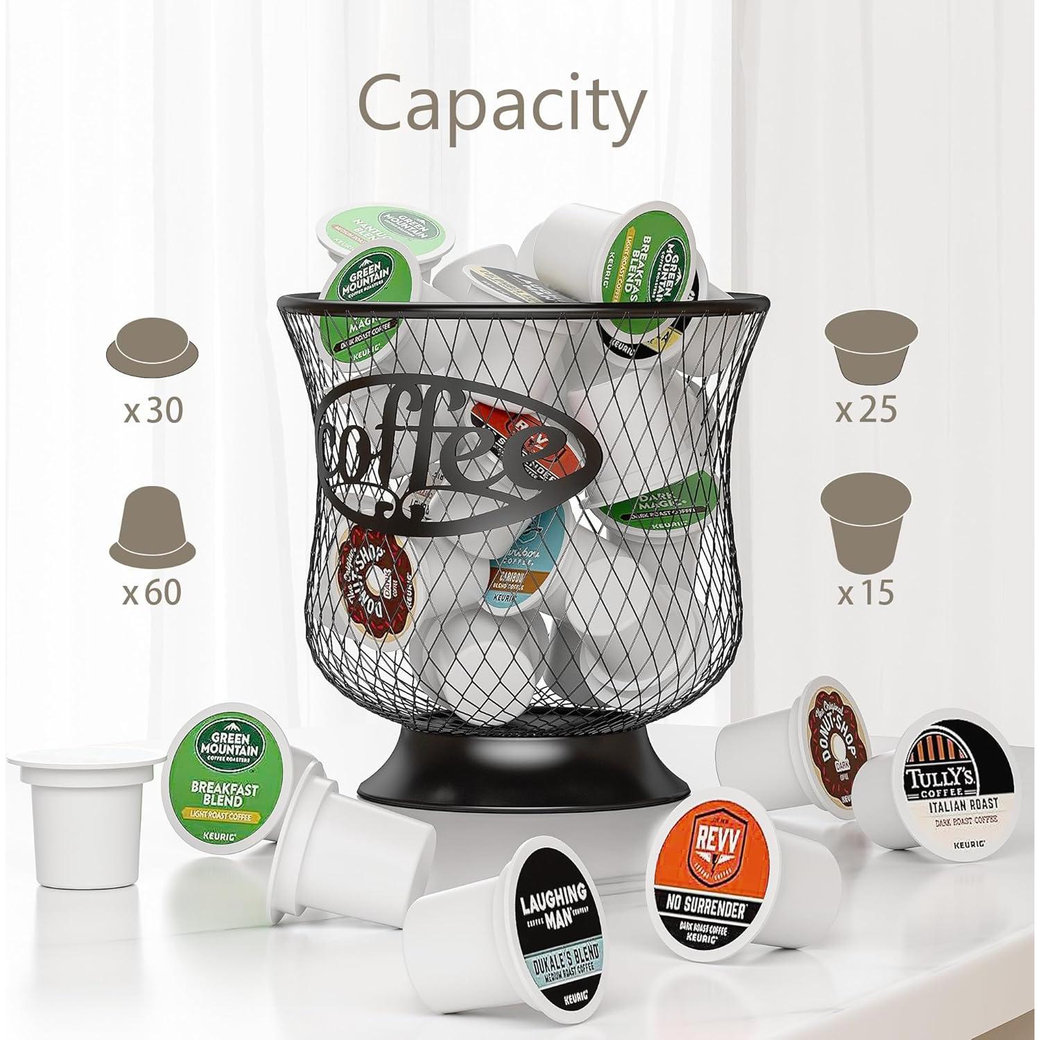 Soporte para cápsulas de café ITHSKUILL negro 15.24 cm