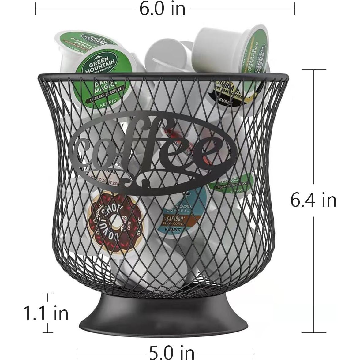 Soporte para cápsulas de café ITHSKUILL negro 15.24 cm