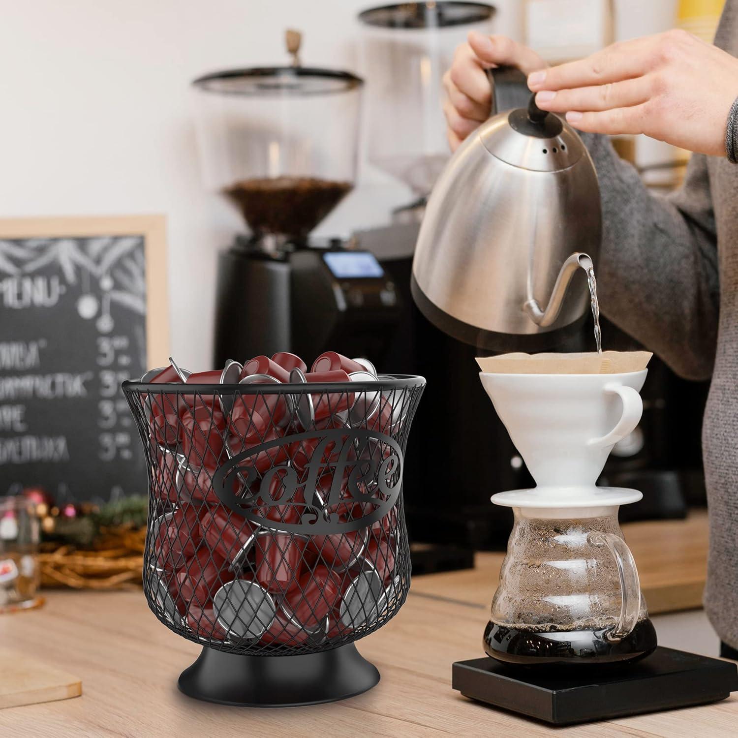 Soporte para cápsulas de café ITHSKUILL negro 15.24 cm