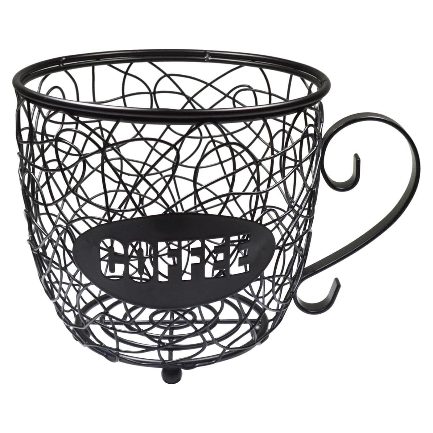 Soporte para cápsulas de café YUSKRECT, capacidad 40 unidades, negro