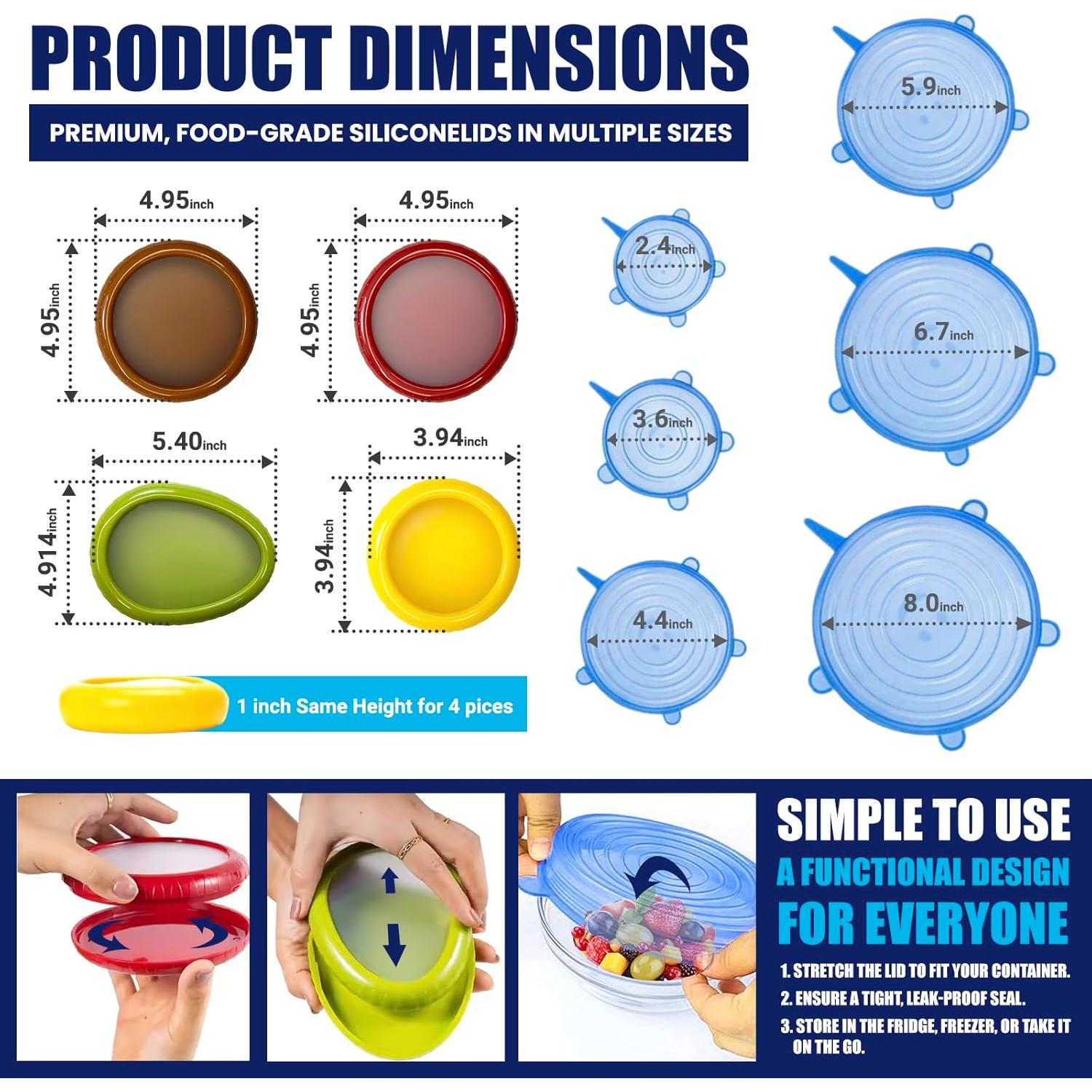 Set de 4 Contenedores Herméticos Genérico para Alimentos