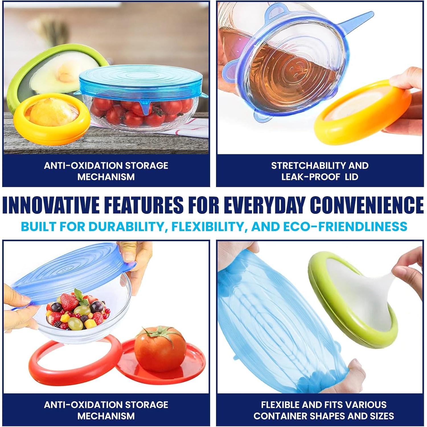 Set de 4 Contenedores Herméticos Genérico para Alimentos