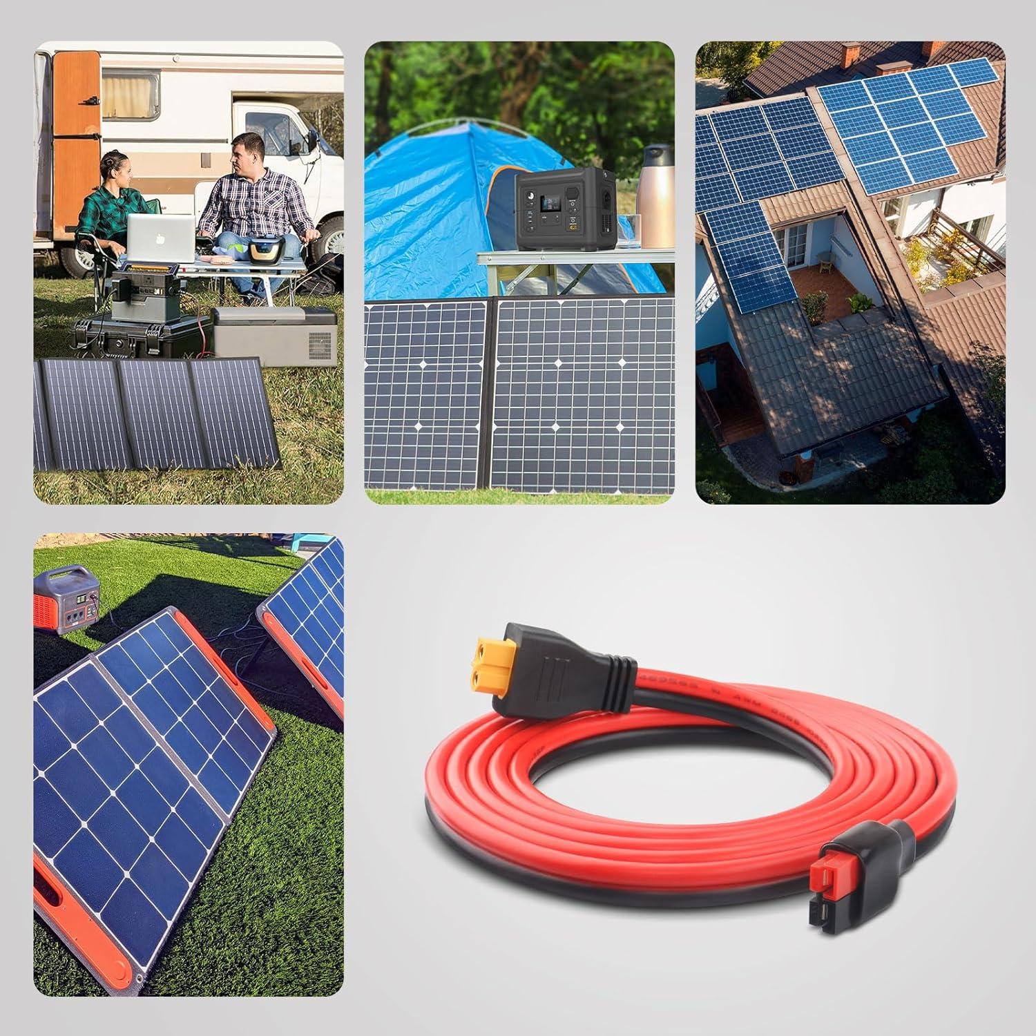 Cable de extensión XT60 hembra a Anderson 10AWG 45A 182cm