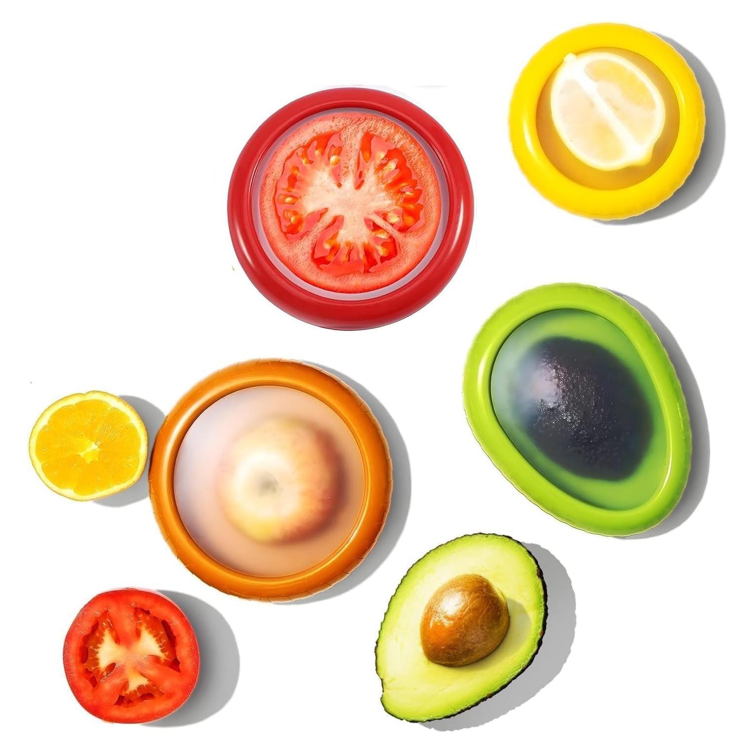 Set de 4 Contenedores de Silicona para Frutas y Verduras LCYHOMIEE