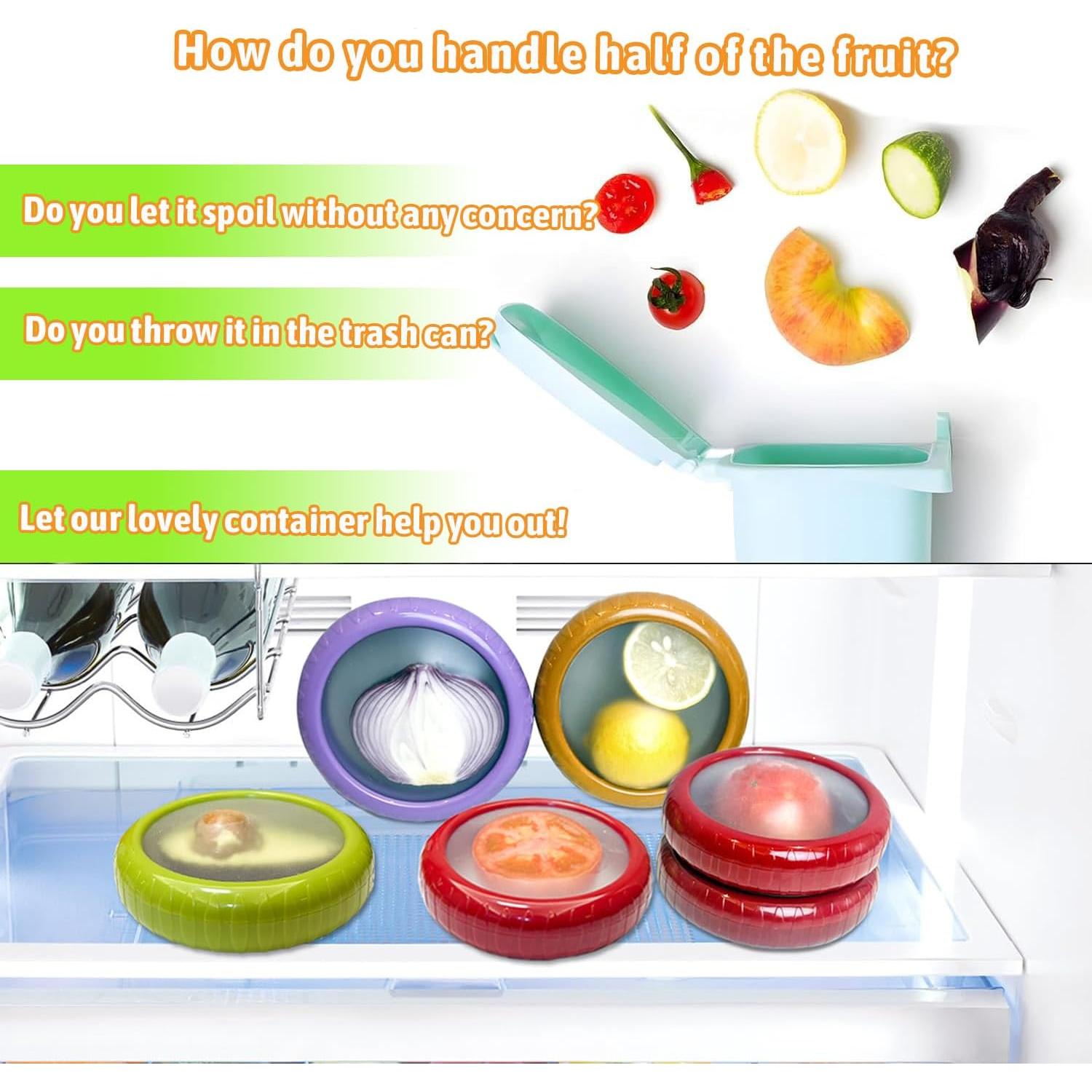 Set de 4 Contenedores de Almacenamiento de Silicona ACHYHAVIN