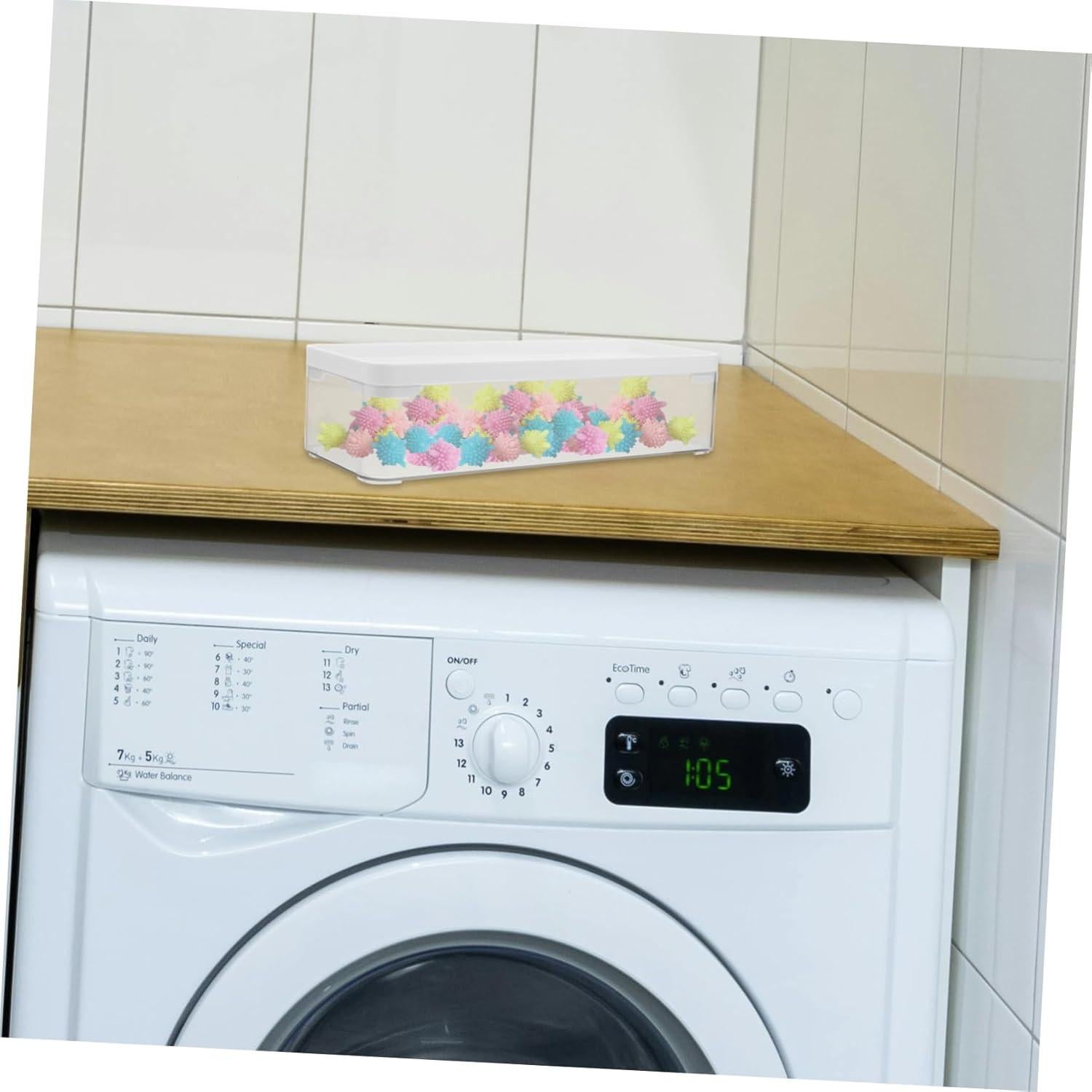 Contenedor de Almacenamiento de Lavandería OKUMEYR 28x10cm PET