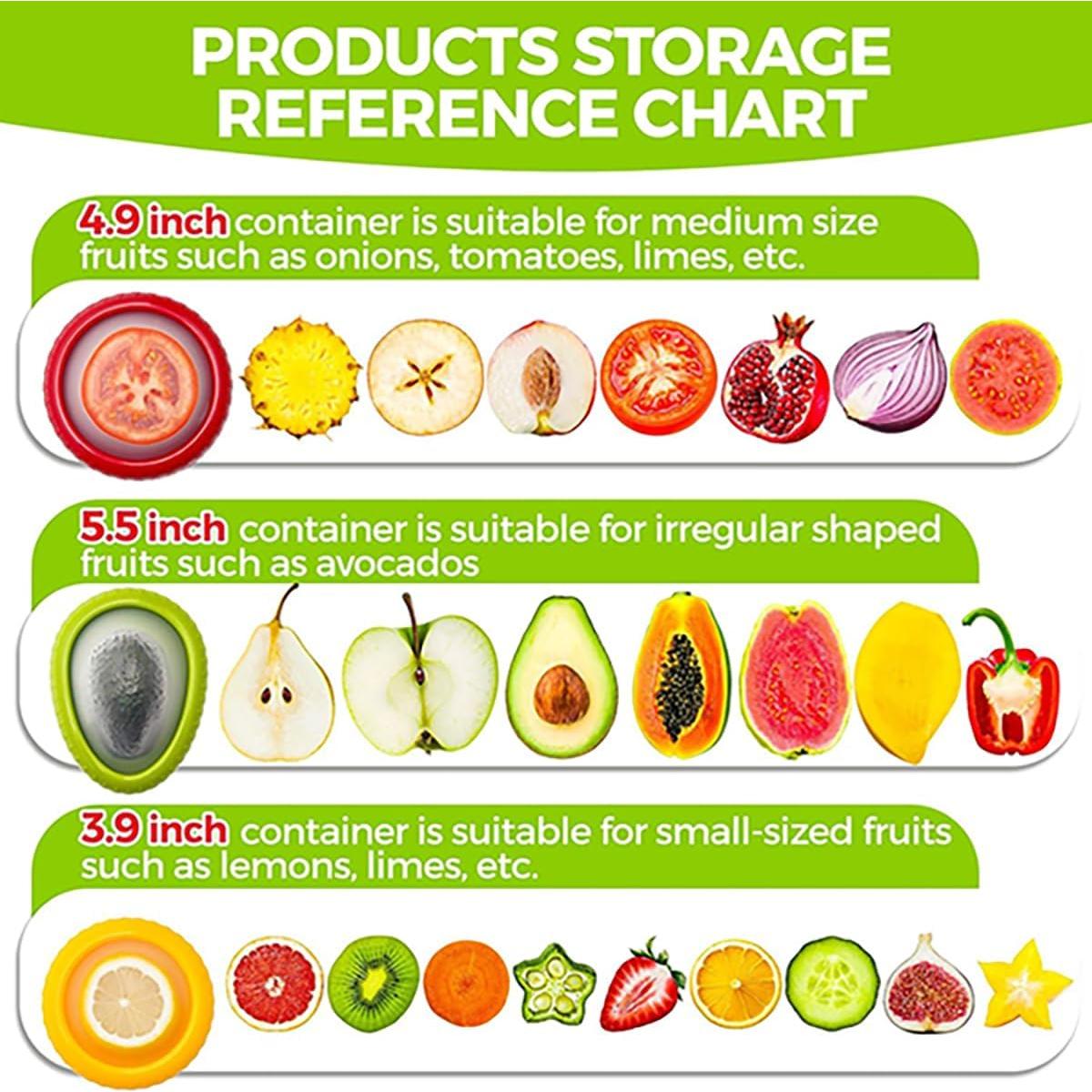 Contenedores de Almacenamiento de Frutas y Verduras XJYWSH - 4 Piezas