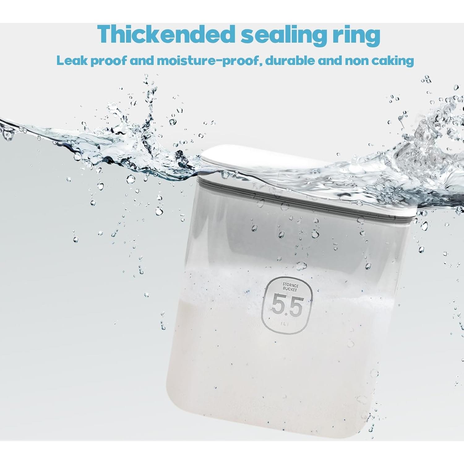 Dispensador de detergente YEXEXINM 5.5L con tapa de un toque