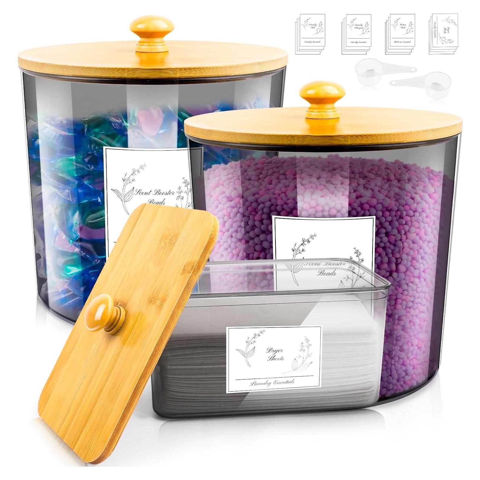 Juego de 3 Contenedores de Plástico Zingbee para Lavandería