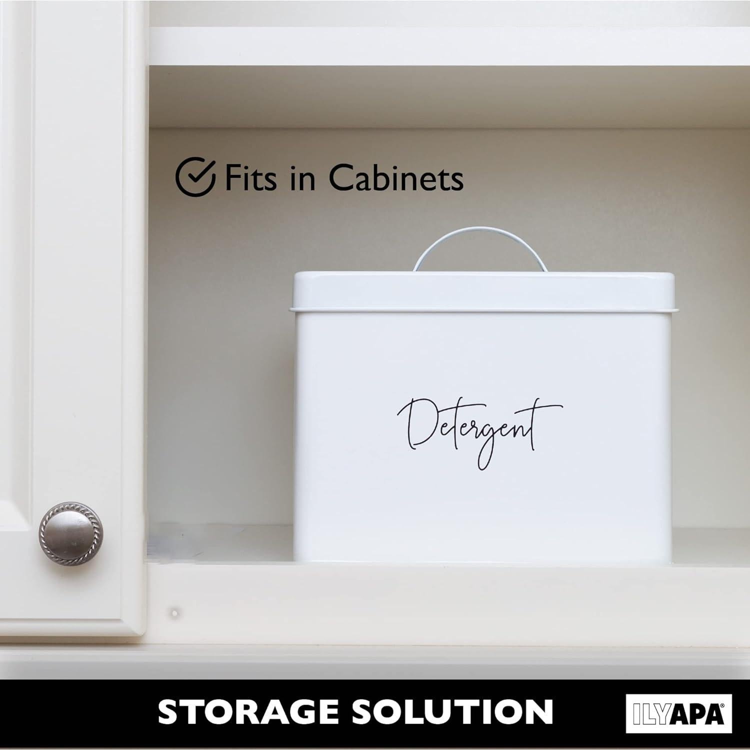 Contenedor de Cápsulas de Lavandería Ilyapa - Organizador Galvanizado