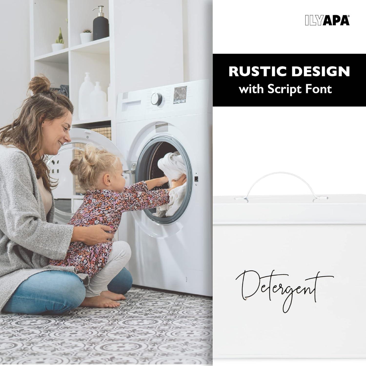 Contenedor de Cápsulas de Lavandería Ilyapa - Organizador Galvanizado