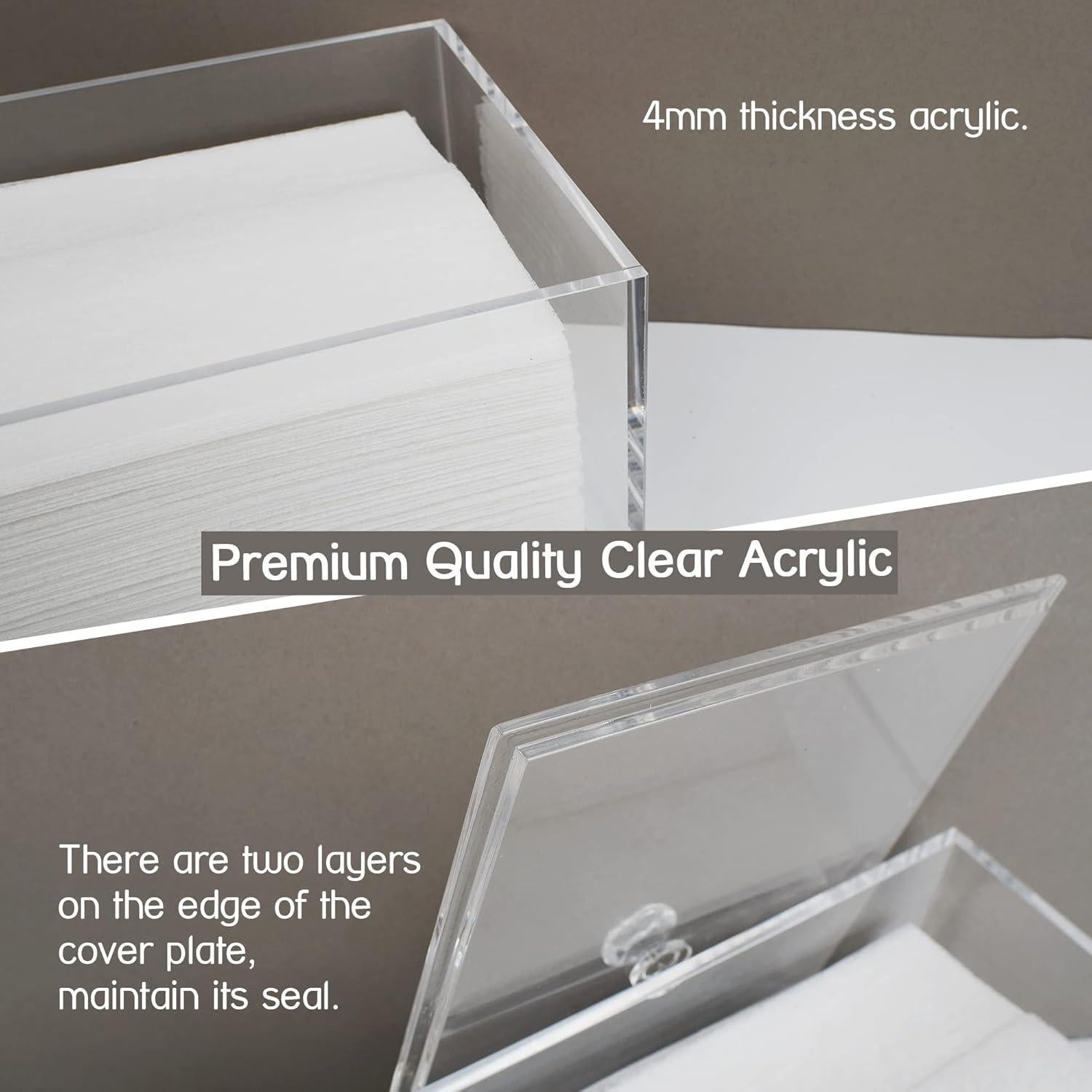 Dispensador de Hojas de Secadora Simetufy Acrílico Grande