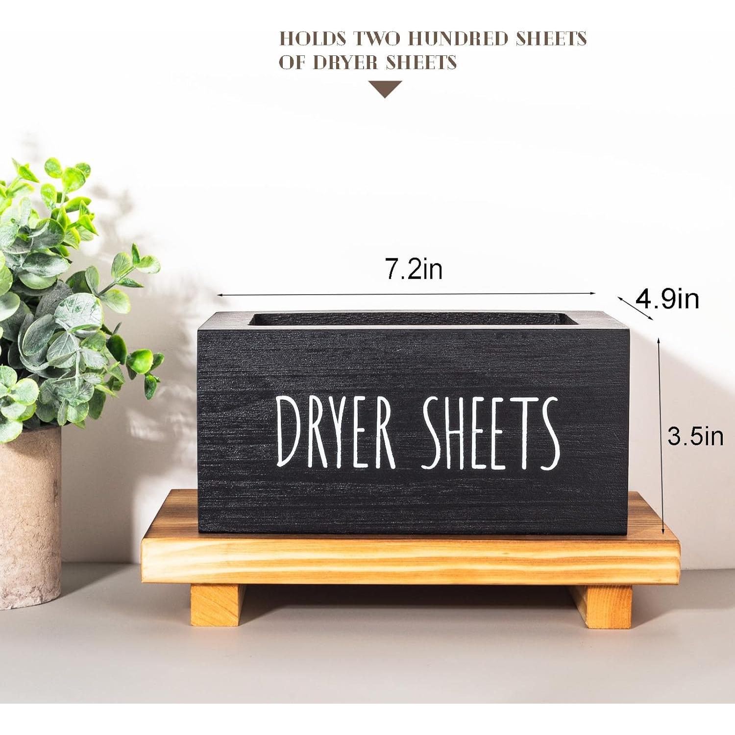 Contenedor de Hojas de Secadora Zoocatia Madera Negro 18.5x12.7x9.1cm