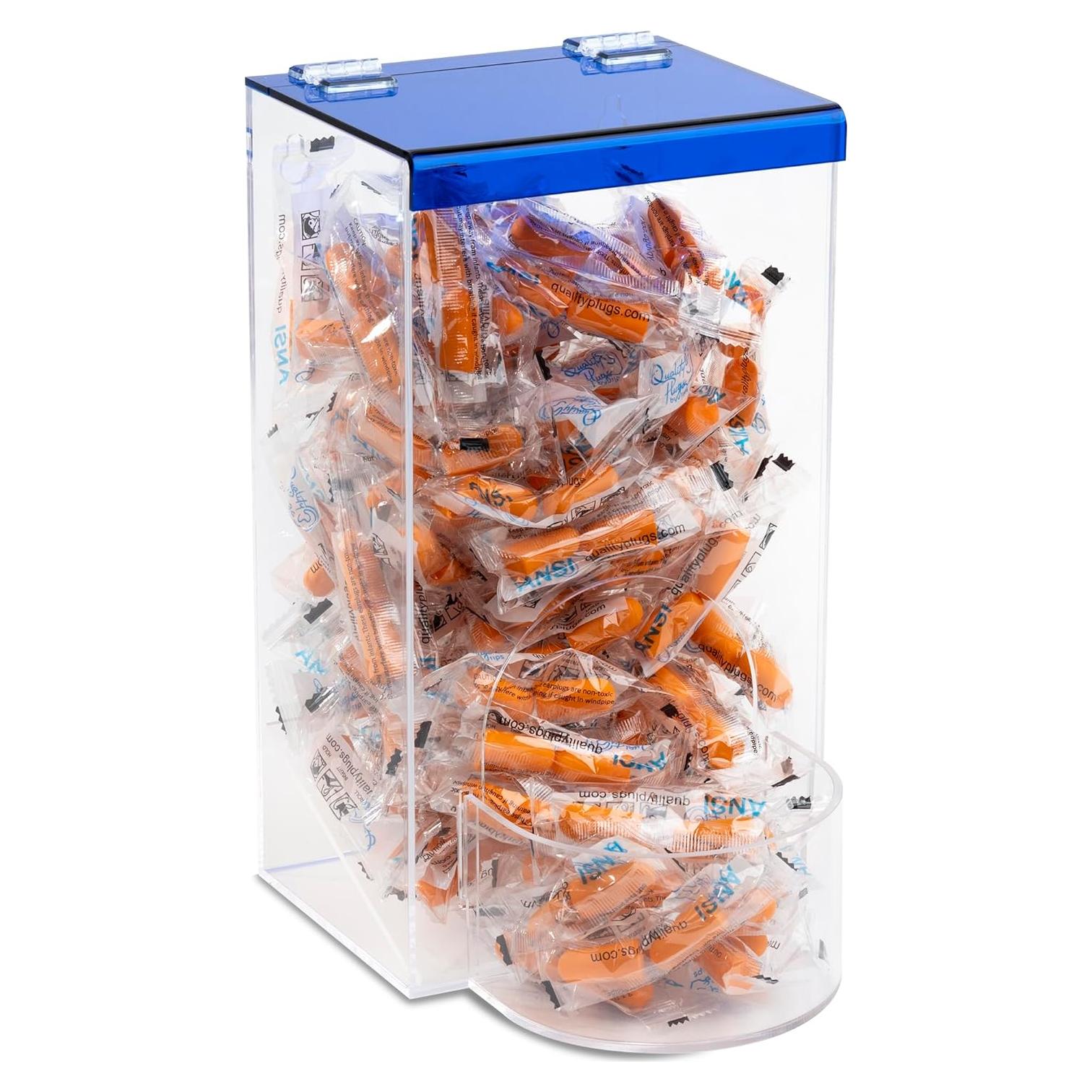 Soporte de Almacenamiento Acrílico IneVibe 26.67cm con Tapa Azul