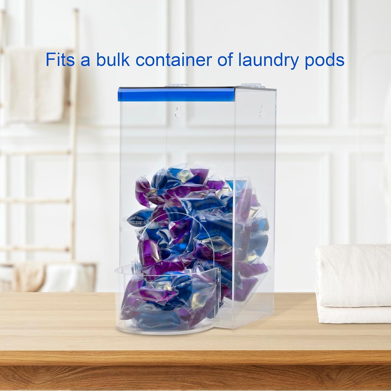 Soporte de Almacenamiento Acrílico IneVibe 26.67cm con Tapa Azul