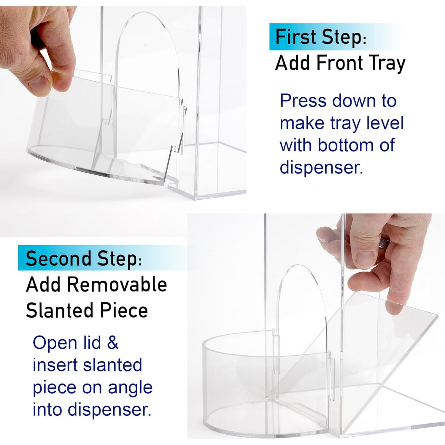Soporte de Almacenamiento Acrílico IneVibe 26.67cm con Tapa Azul