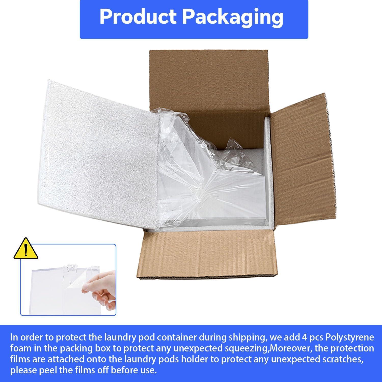 Contenedor de cápulas de lavandería Tikitup 2.5L Acrílico