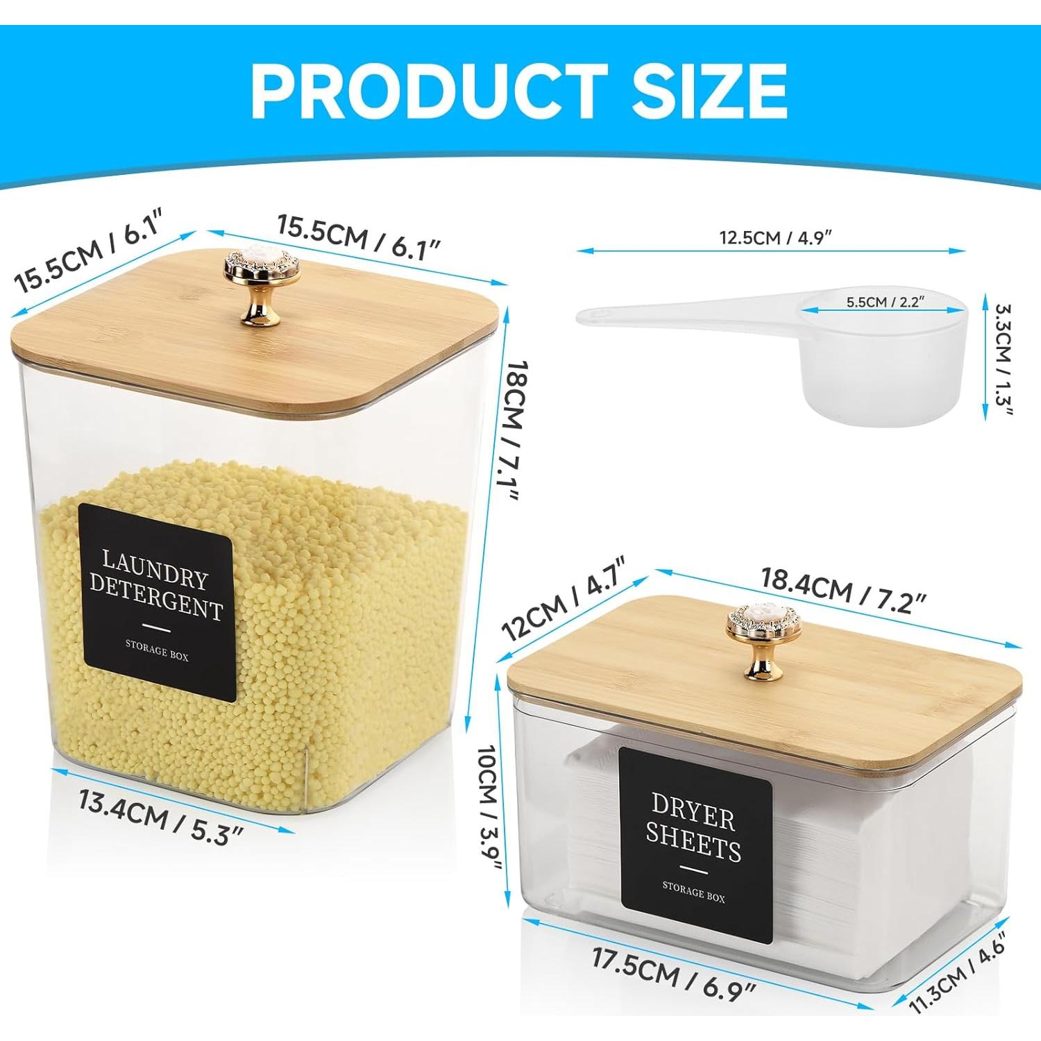 Organizadores de Lavandería GlintGath - 3 Contenedores 1.17kg