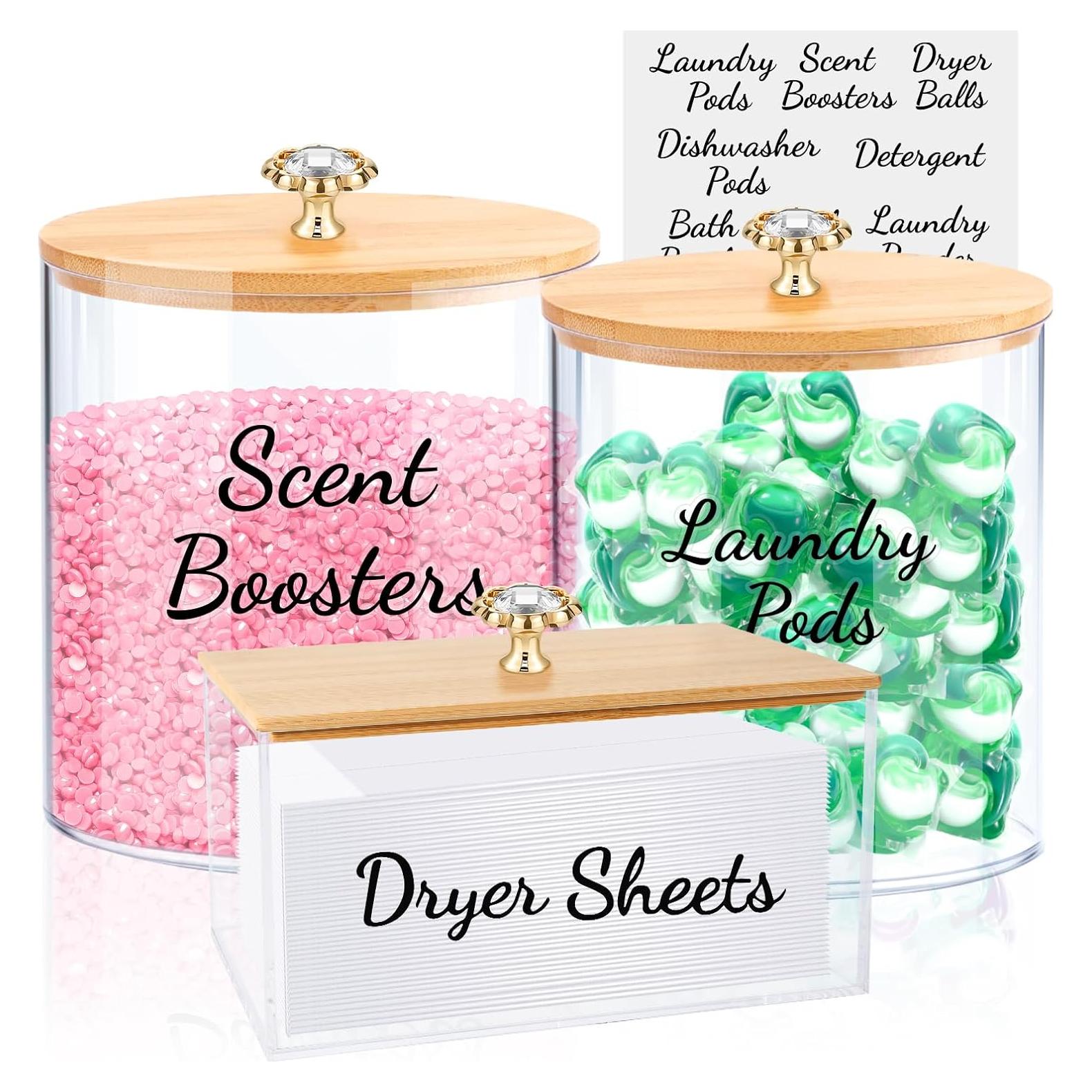 Juego de 3 Contenedores de Almacenamiento JYPS para Lavandería