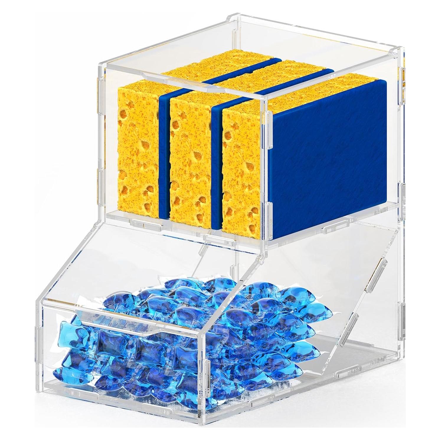 Organizador de cápsulas de lavandería Bikkii 6.8 kg acrílico