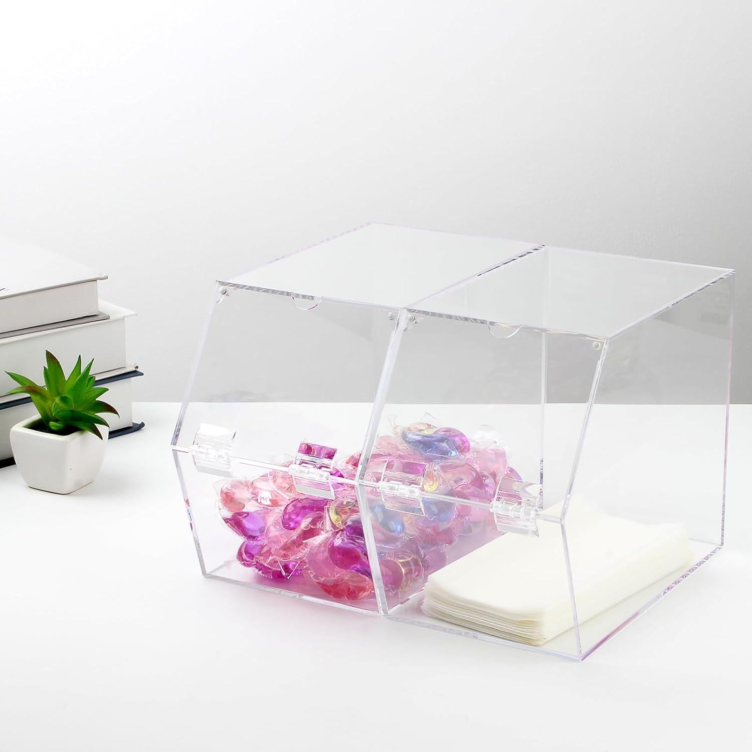 Organizador de Lavandería Acrílico KCGANI 23x12.5x18cm