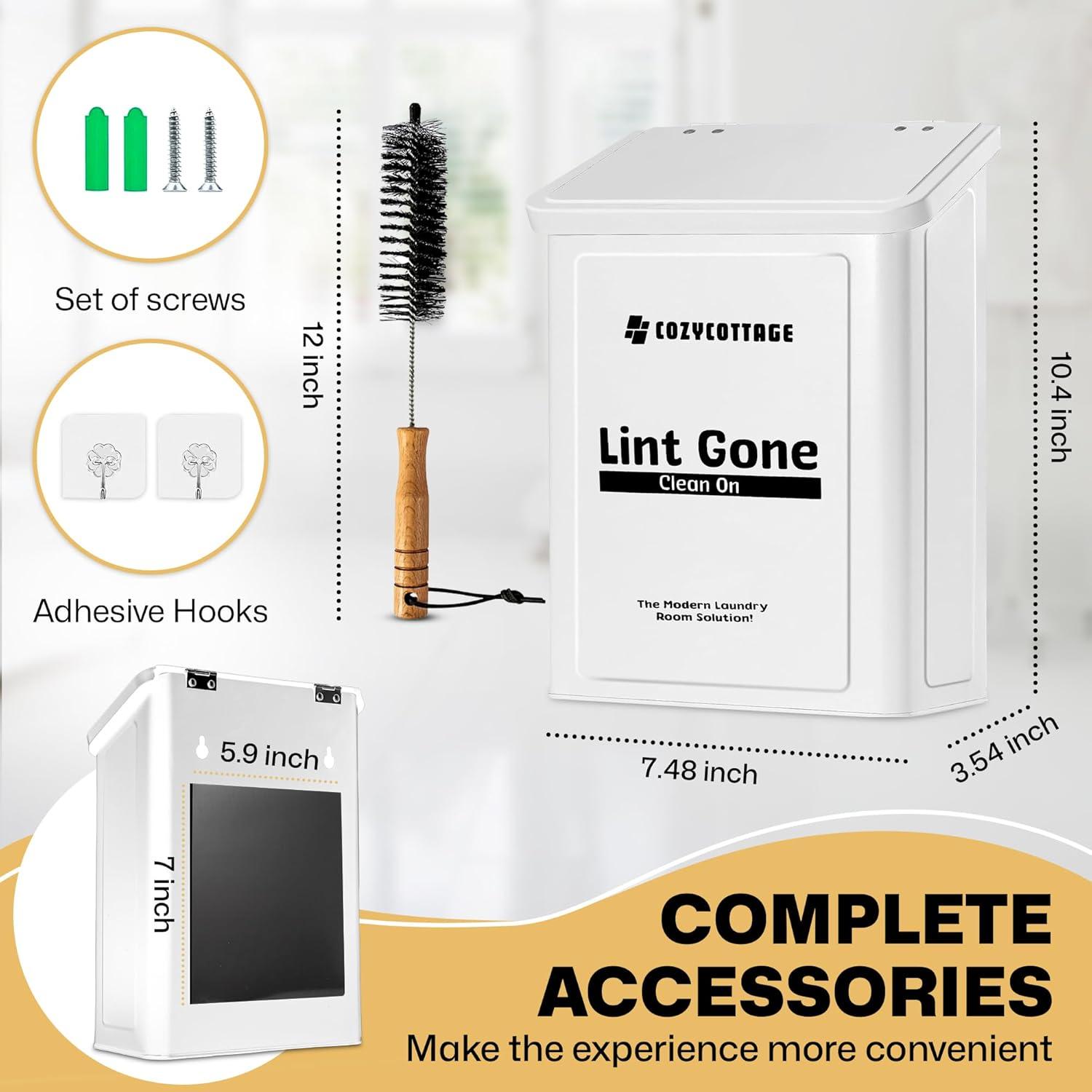 Contenedor Magnético de Pelusa COZYCOTTAGE 10L Blanco