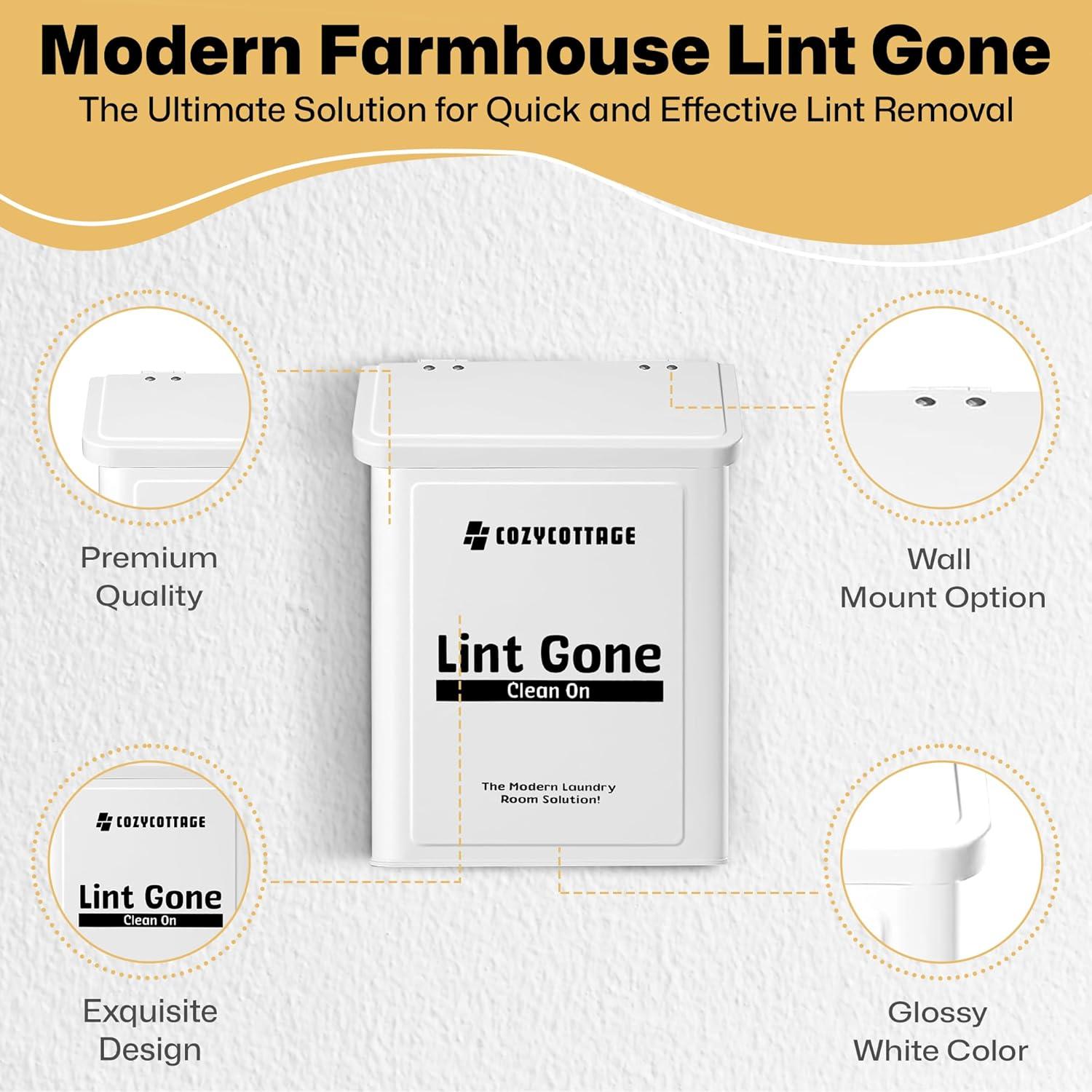 Contenedor Magnético de Pelusa COZYCOTTAGE 10L Blanco