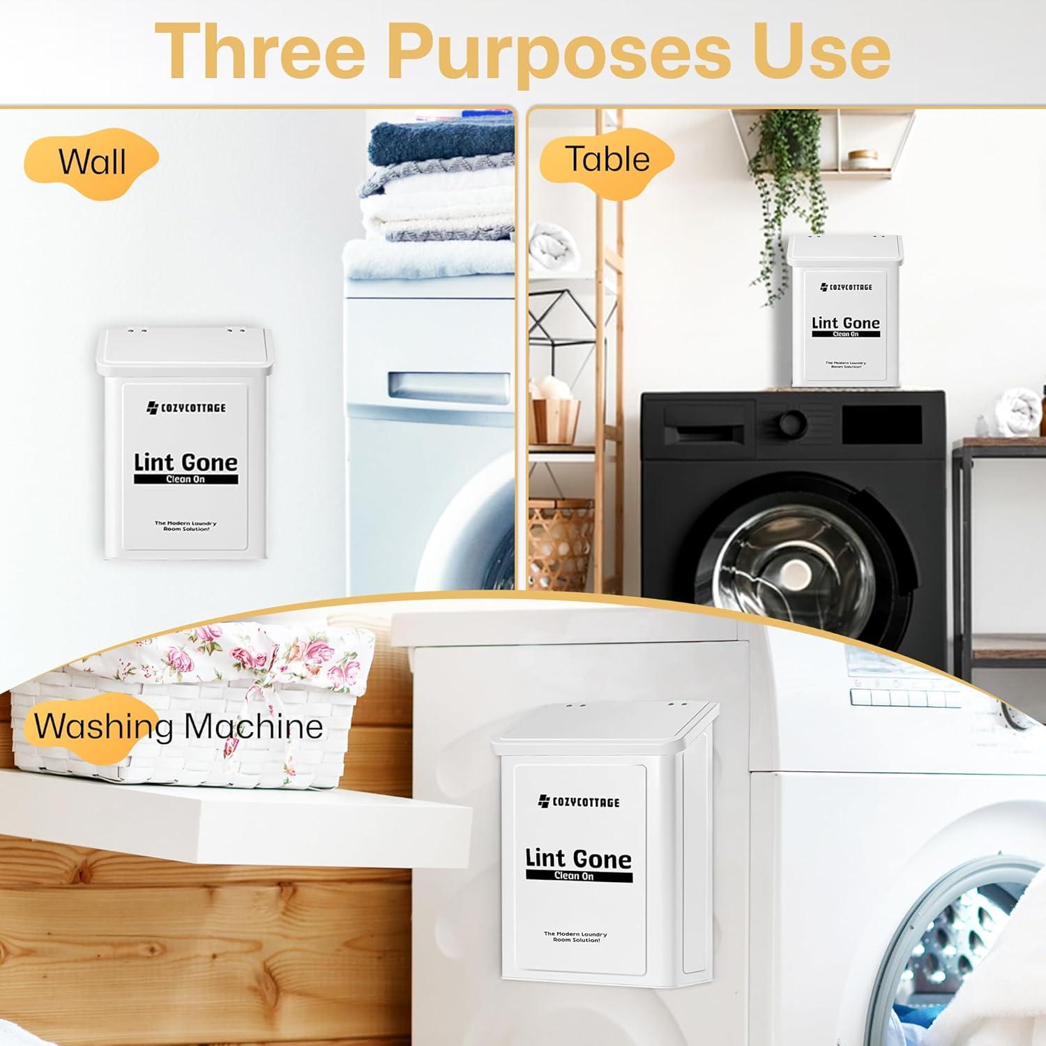 Contenedor Magnético de Pelusa COZYCOTTAGE 10L Blanco