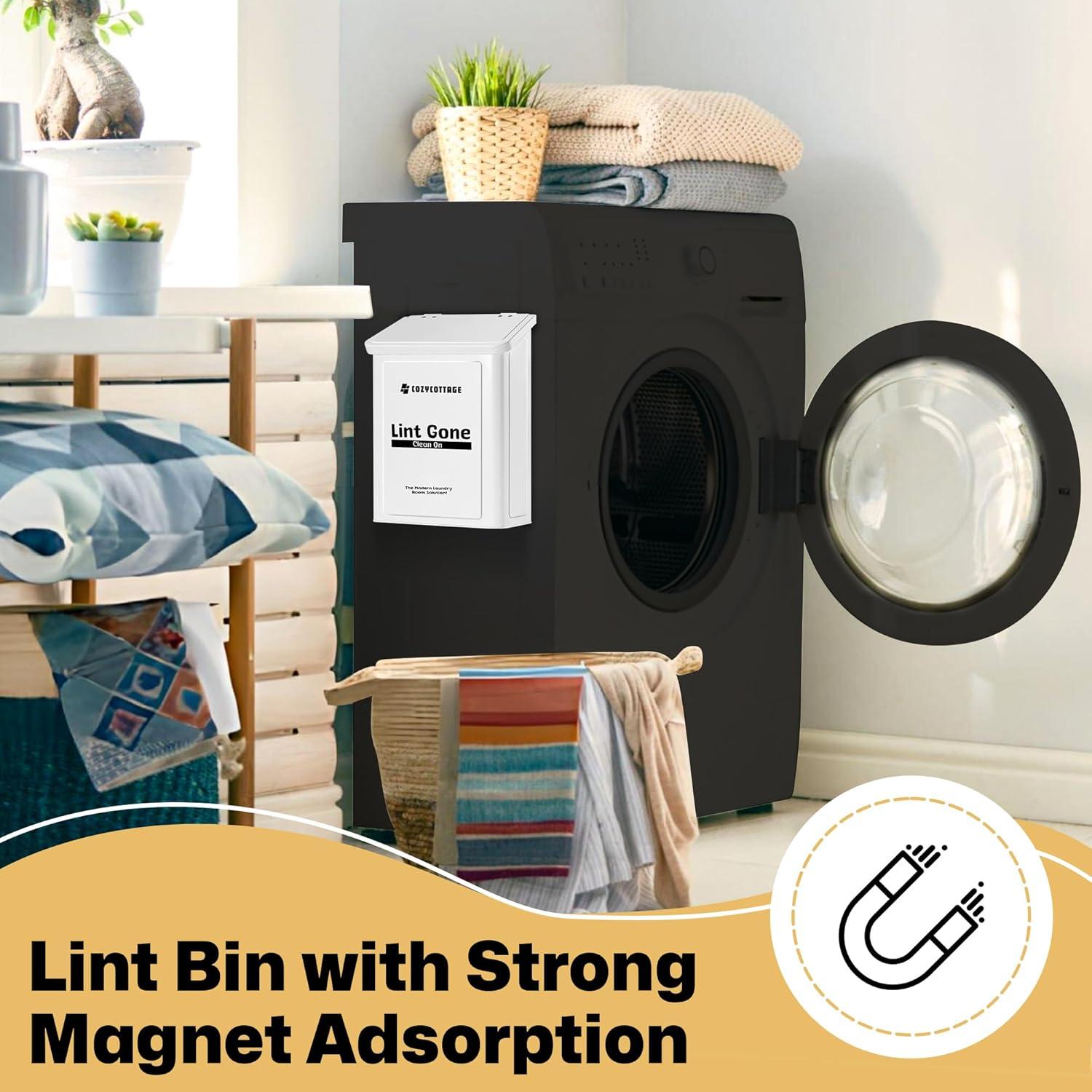 Contenedor Magnético de Pelusa COZYCOTTAGE 10L Blanco