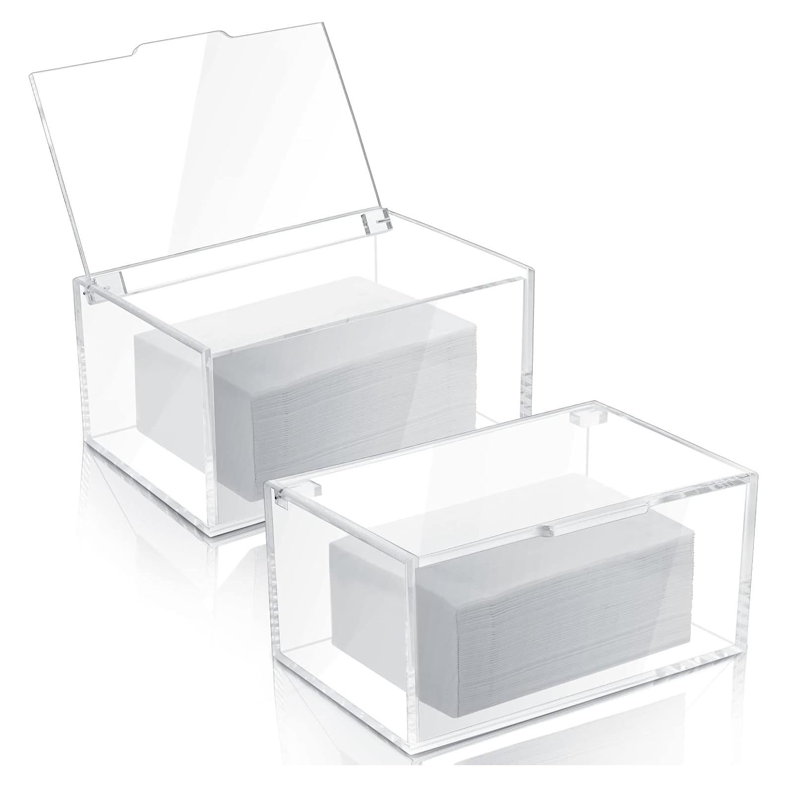 Contenedor de Almacenamiento de Acrílico Maitys 2 Pcs 18.5x12.7x8.8 cm