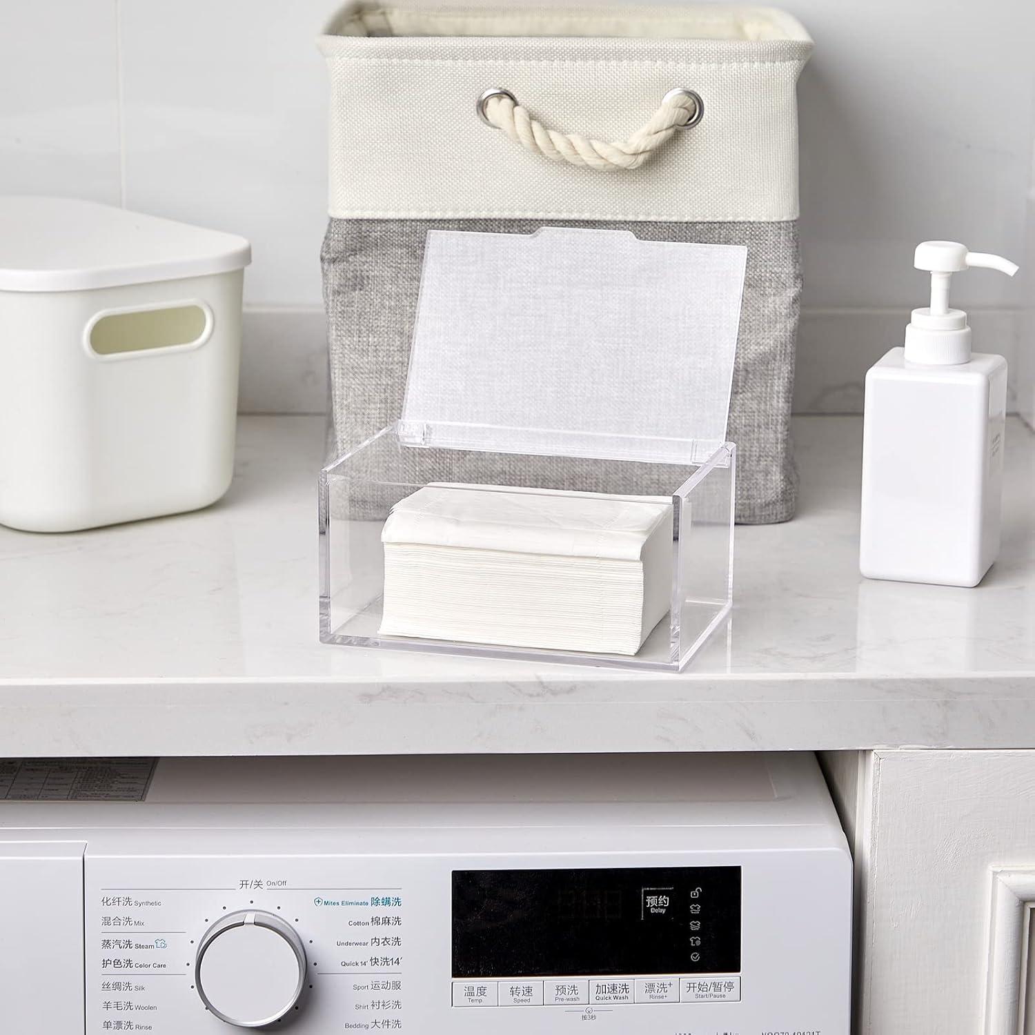 Contenedor de Almacenamiento de Acrílico Maitys 2 Pcs 18.5x12.7x8.8 cm