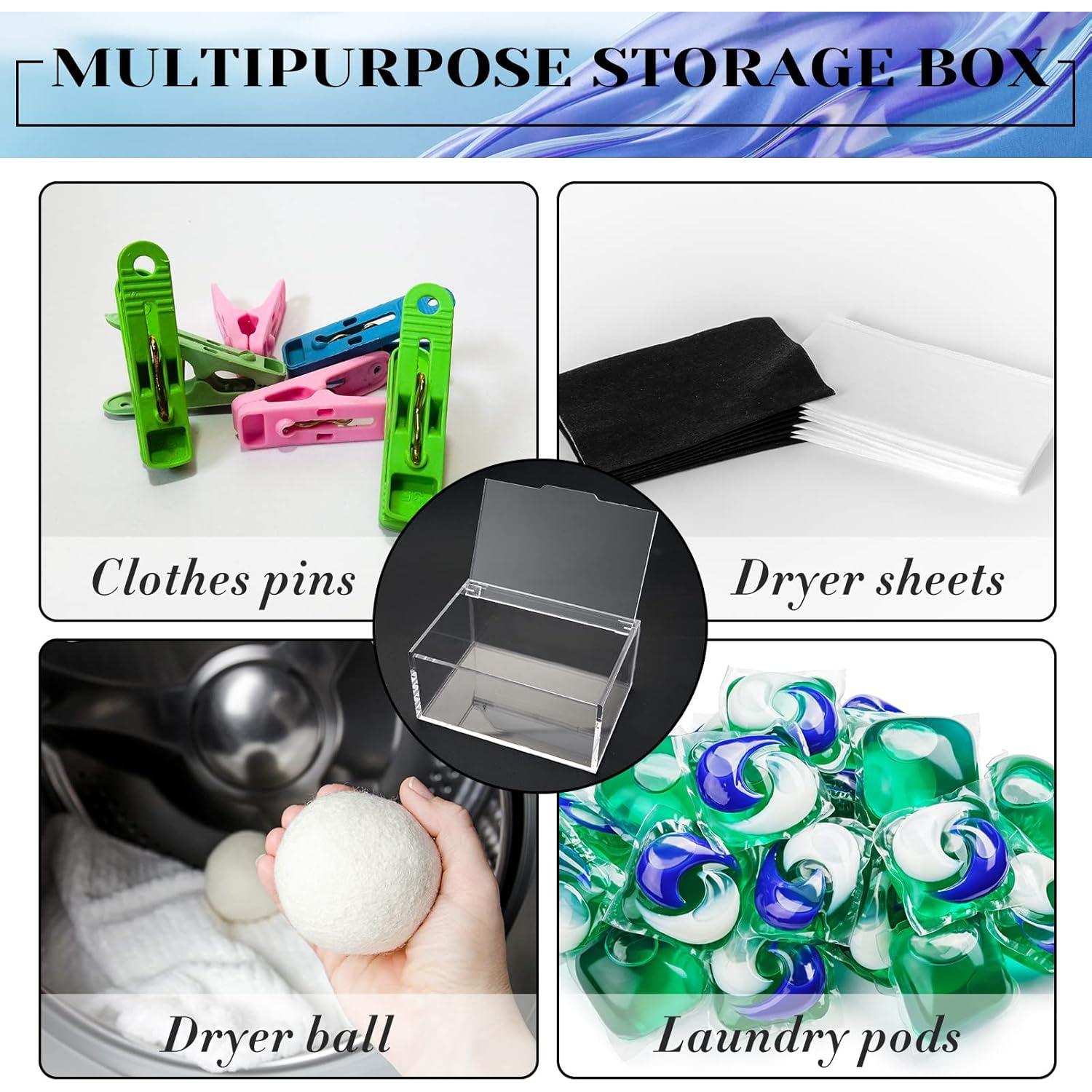 Contenedor de Almacenamiento de Acrílico Maitys 2 Pcs 18.5x12.7x8.8 cm