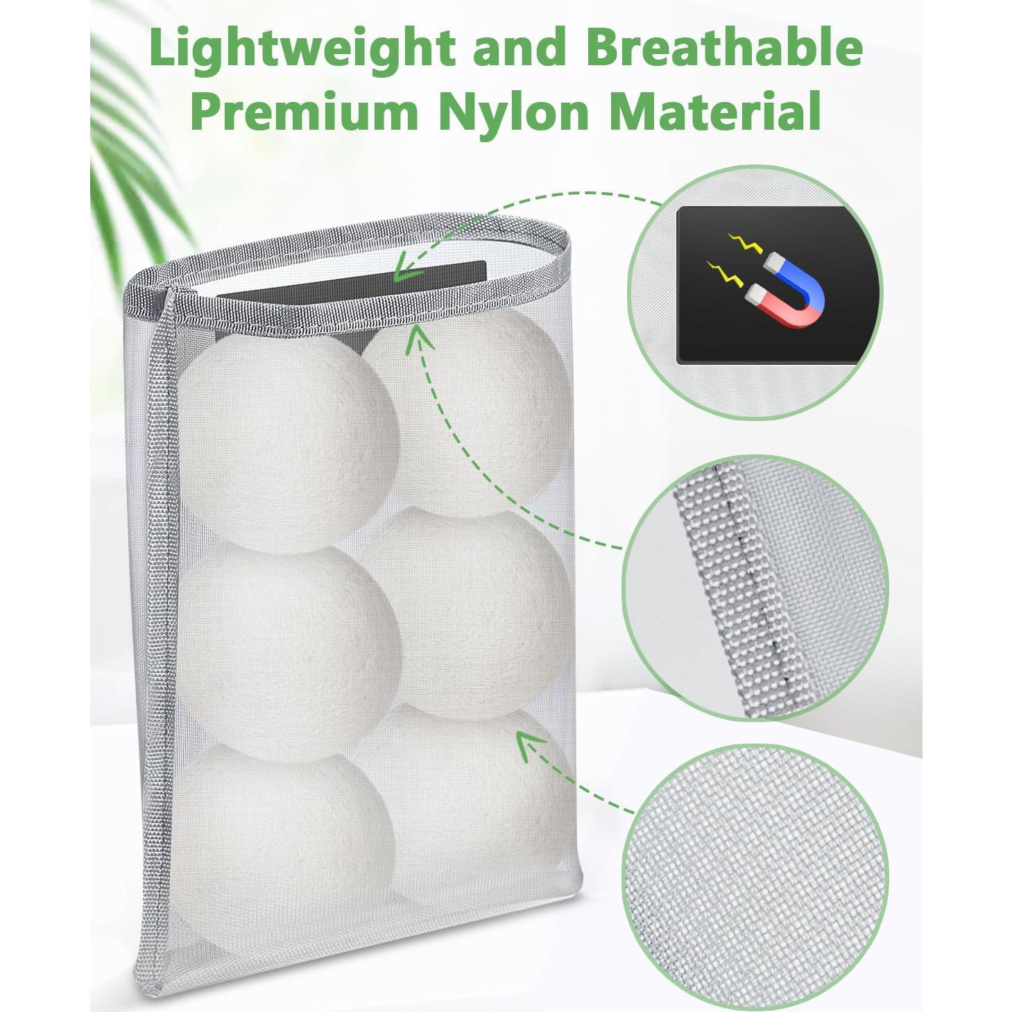 Soporte de Bolas de Secado de Lana Kevenal - Bolsa de Nylon 30x25.4cm