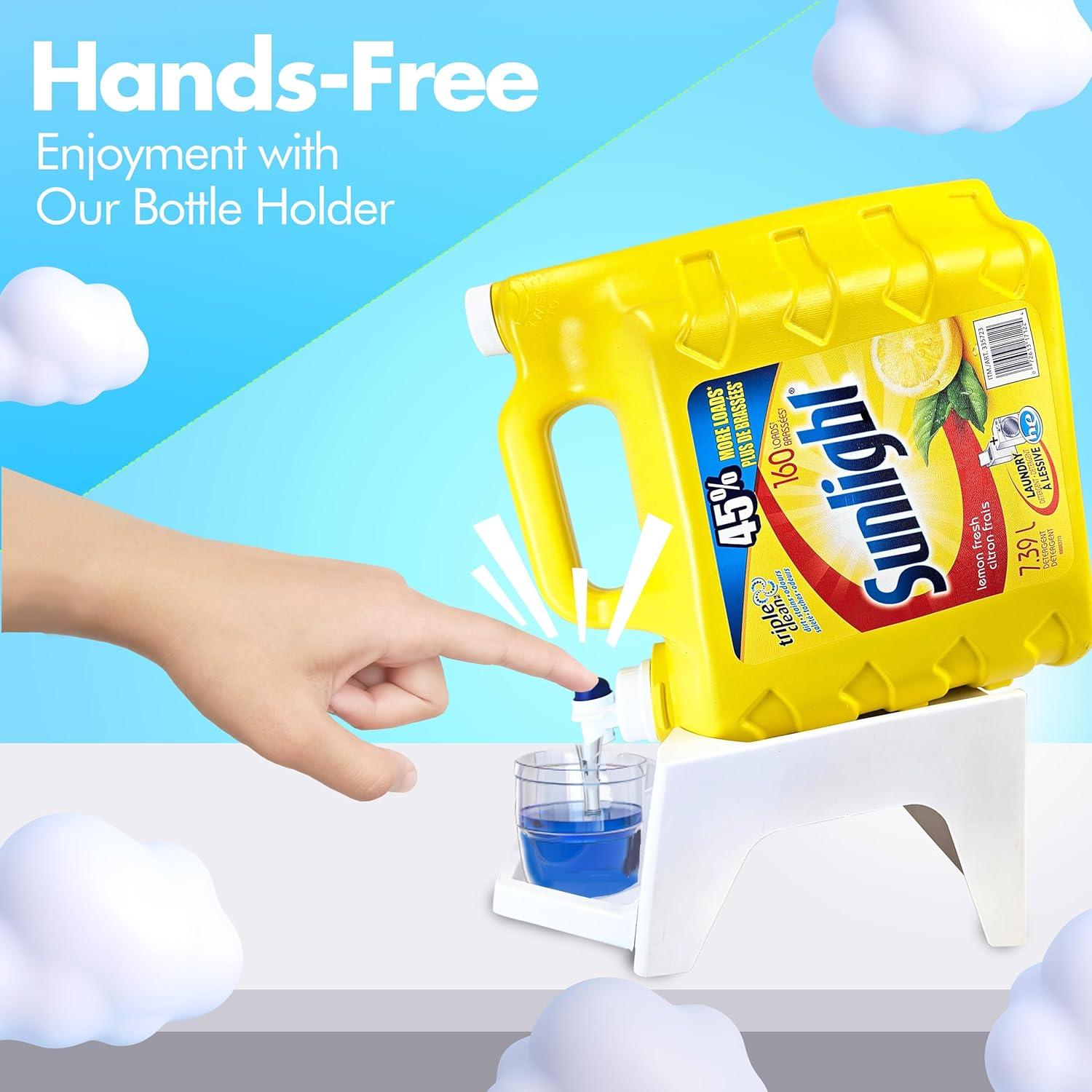 Soporte para Detergente de Lavandería TidyFriend Blanco con Bandeja