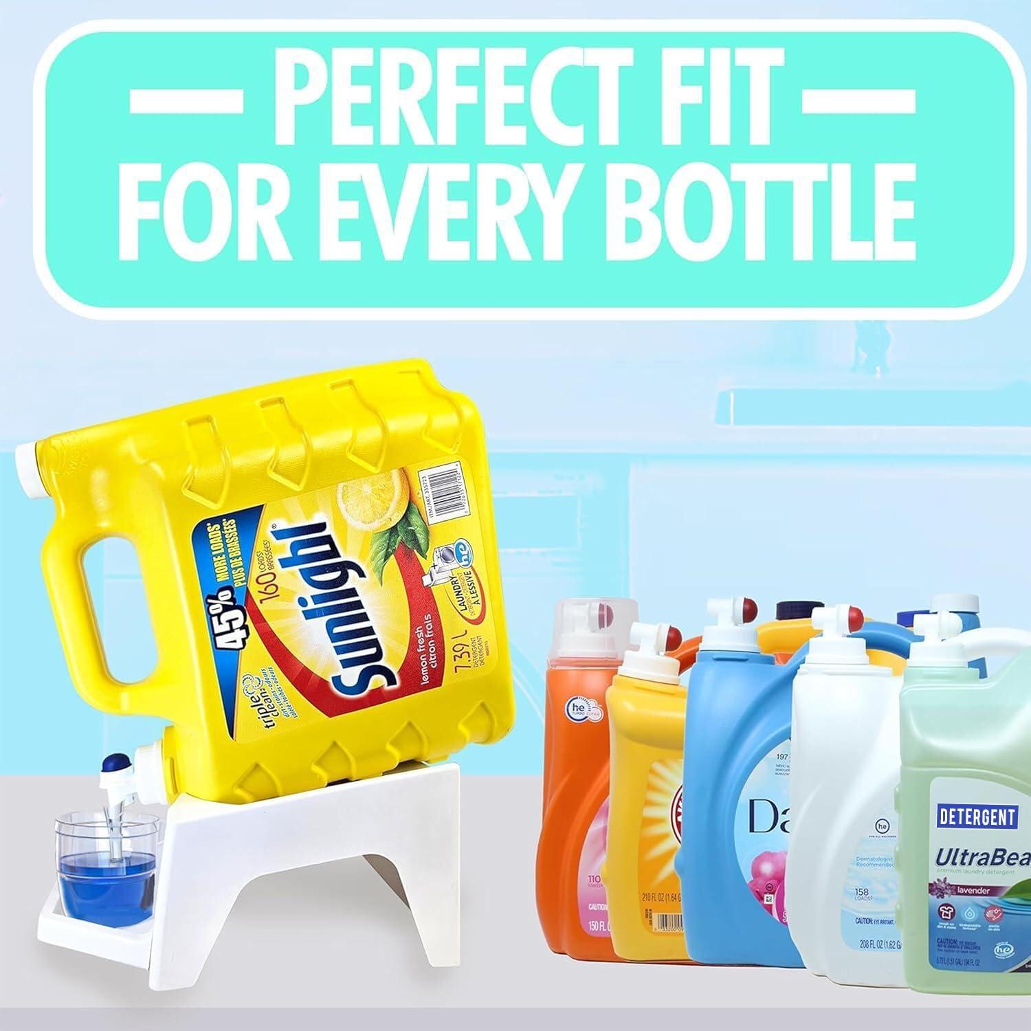 Soporte para Detergente de Lavandería TidyFriend Blanco con Bandeja