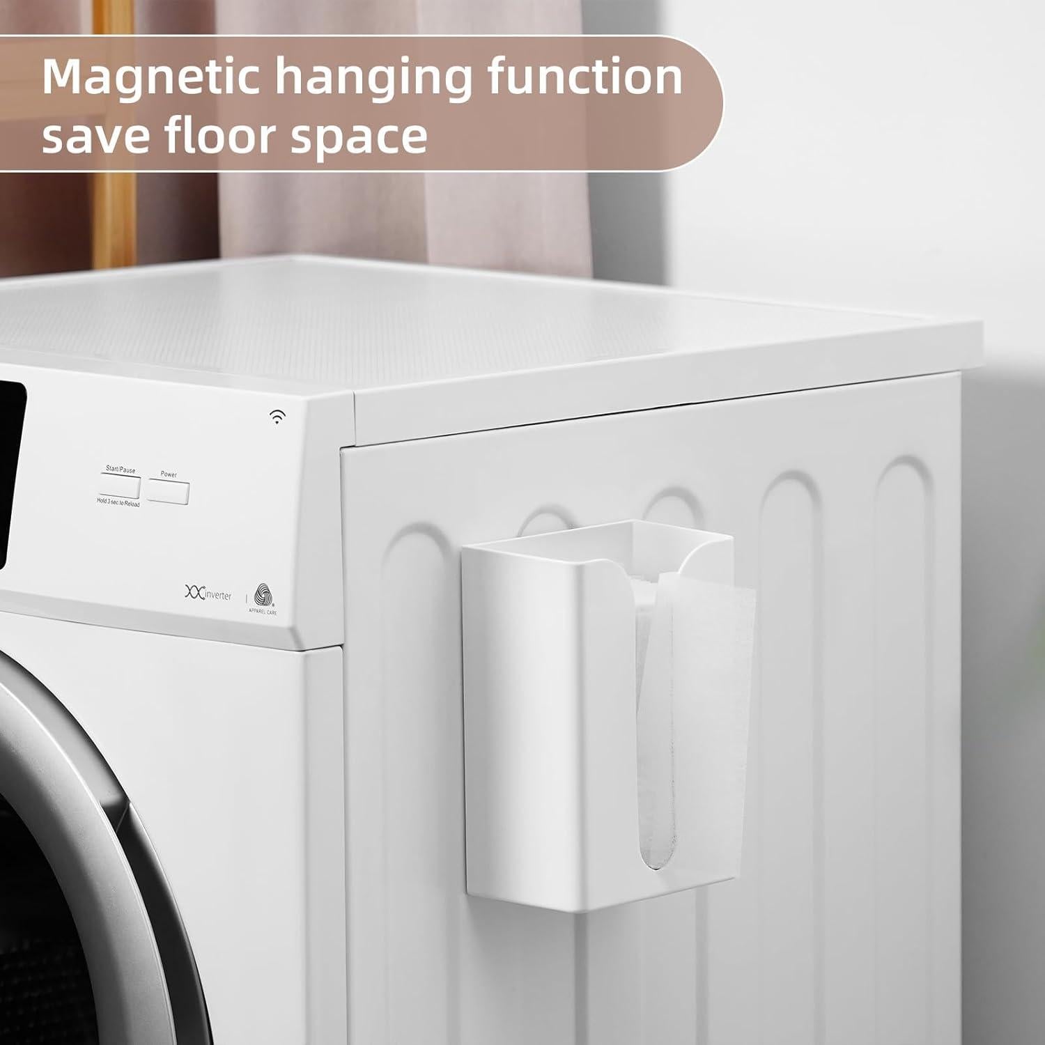 Soporte Magnético para Hojas de Secadora SUBEKYU - Organizador Blanco