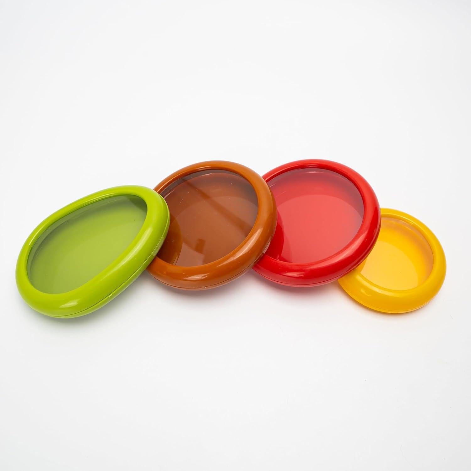 Juego de 4 Contenedores de Almacenamiento BuleVina para Frutas y Verduras