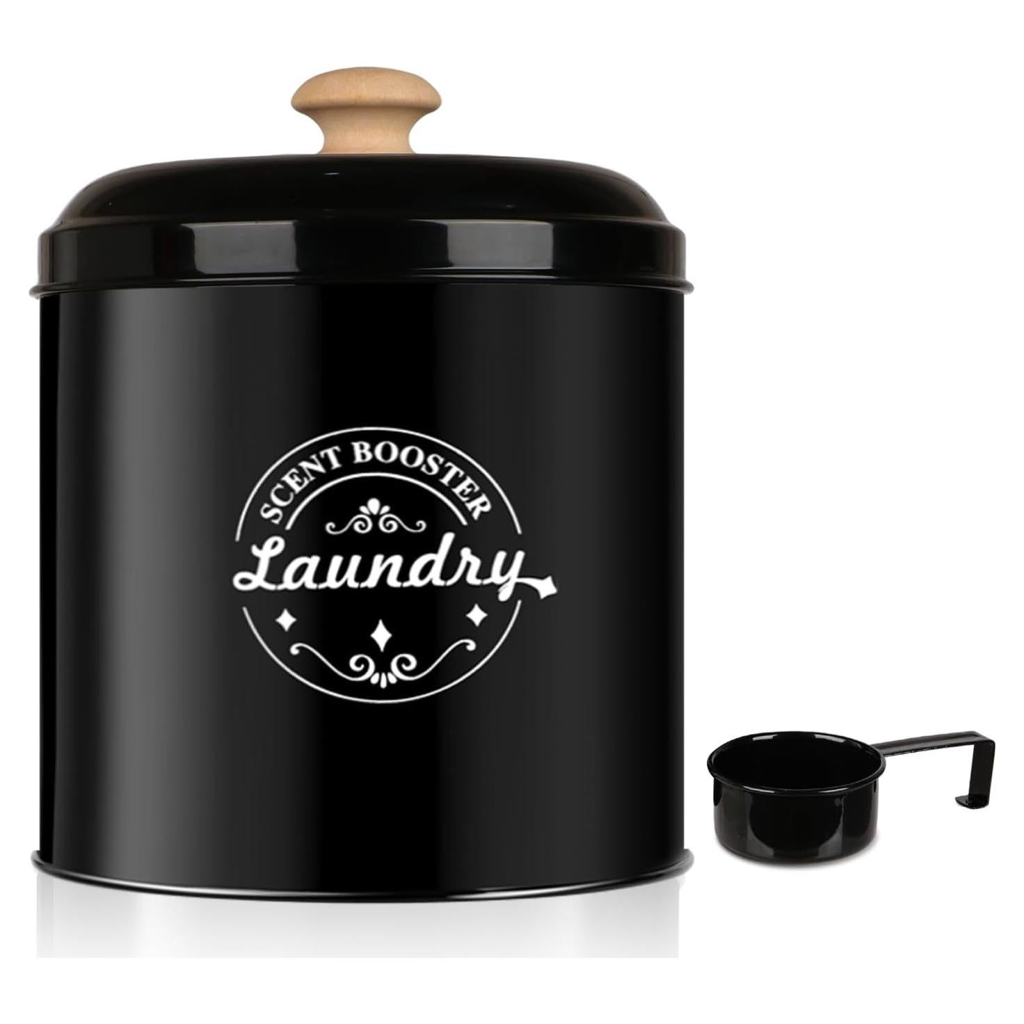 Contenedor Dispensador de Perlas Fragancia Lavandería SACREDAY Negro